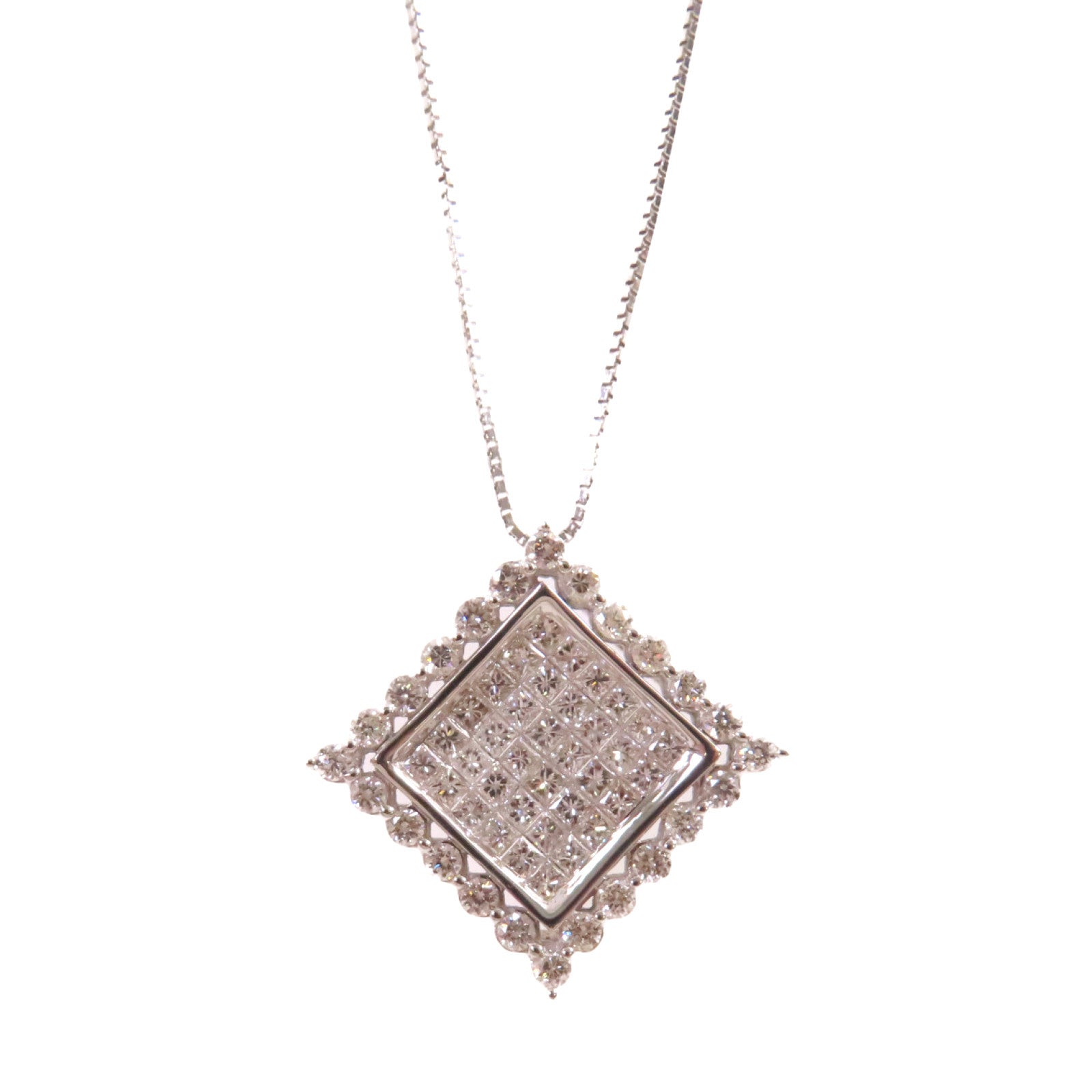 JEWELRY 【激減優惠】18K白金/1.5ct鑽石Diamond Necklace項鍊