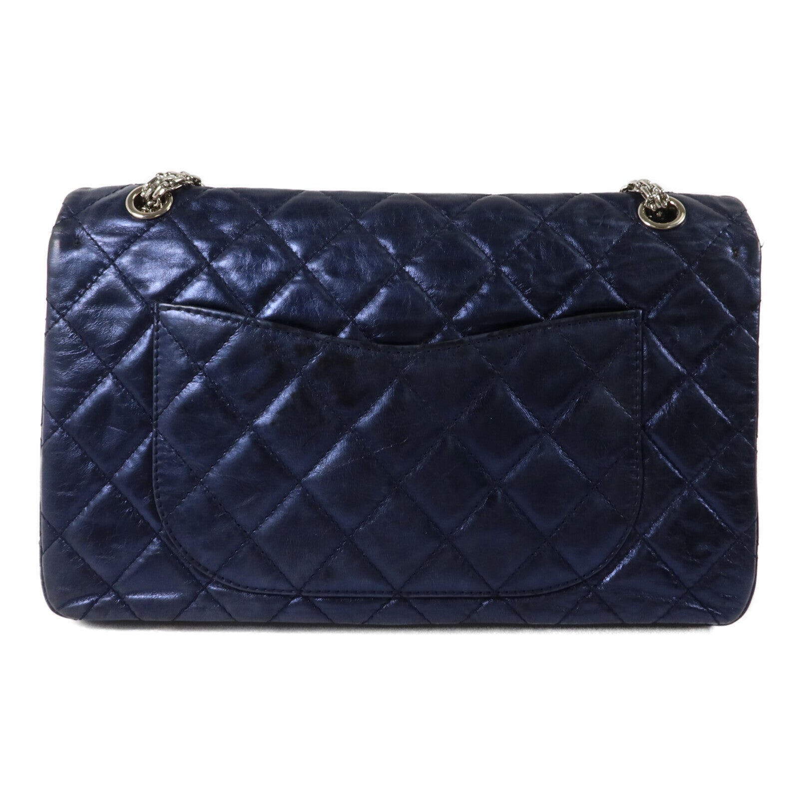 CHANEL 牛皮皮革2.55 Maxi鏈帶肩背袋