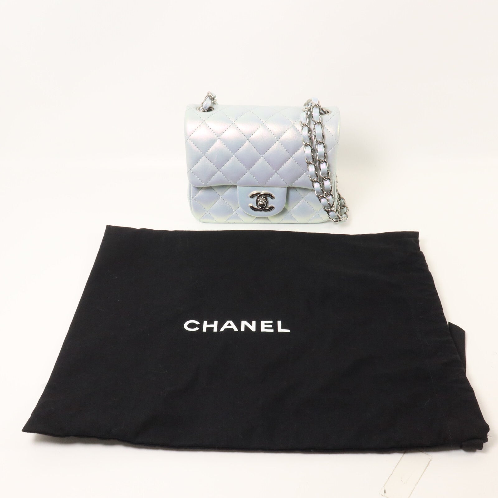 CHANEL 牛皮皮革Mini Classic 17鏈帶肩背袋