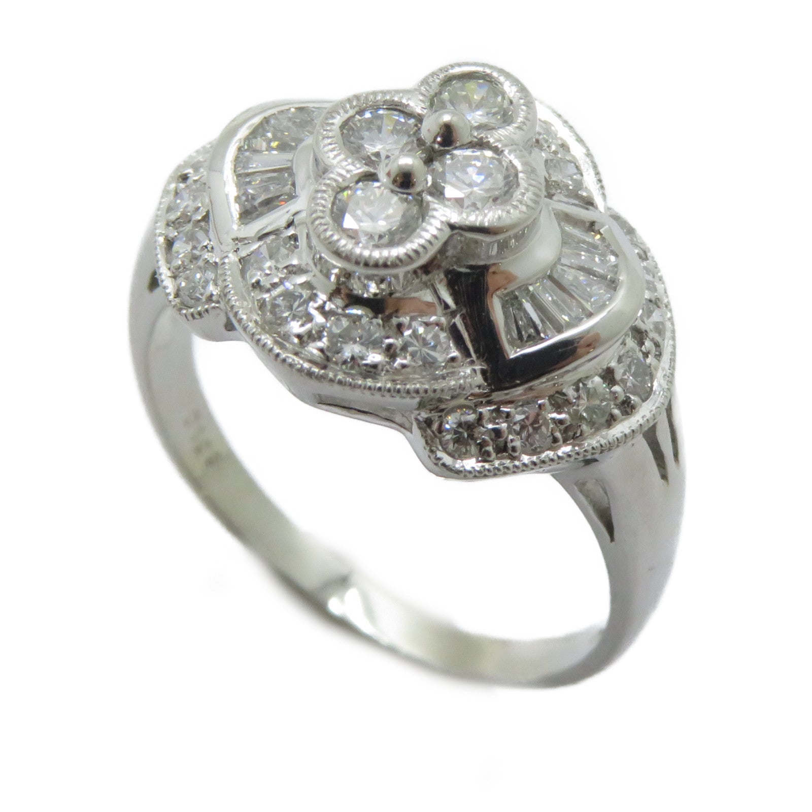 JEWELRY 【激減優惠】PT900鉑金Diamond Ring 1.03ct鑽石戒指US#8.25