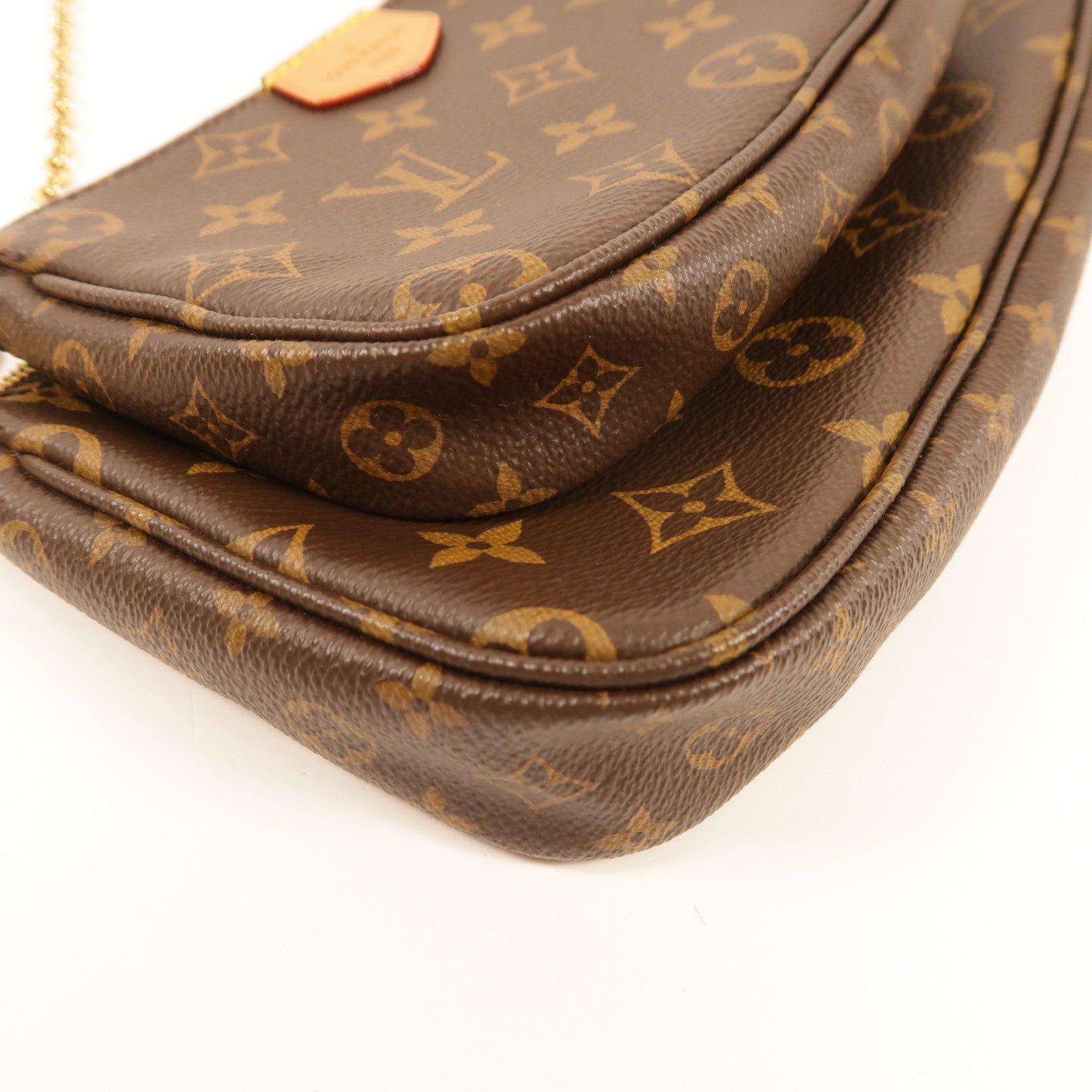 LOUIS VUITTON Monogram Multi Pochette Accessoires金扣手挽肩背兩用袋