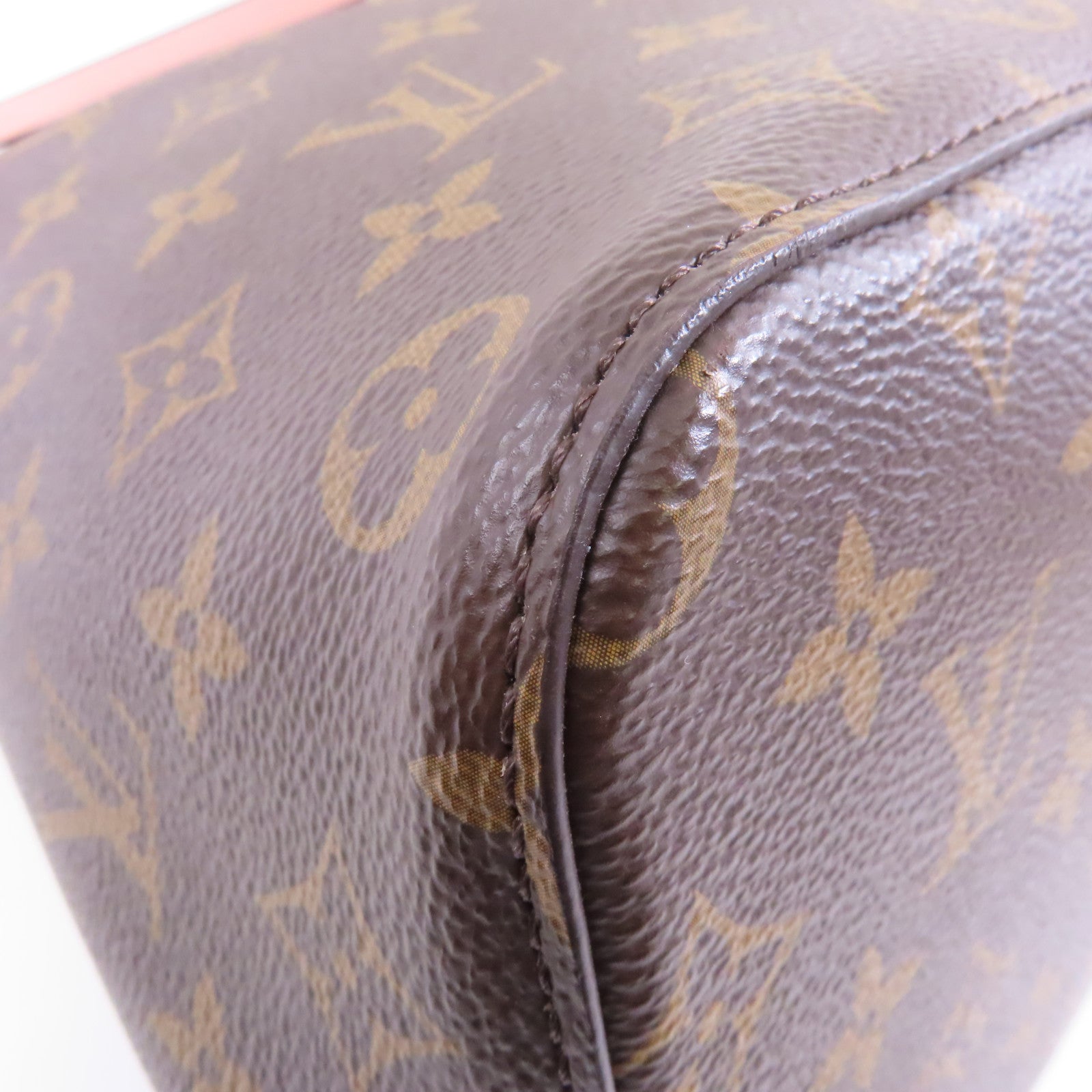 LOUIS VUITTON Monogram Neo Noe MM金扣肩背袋啡色/粉紅色