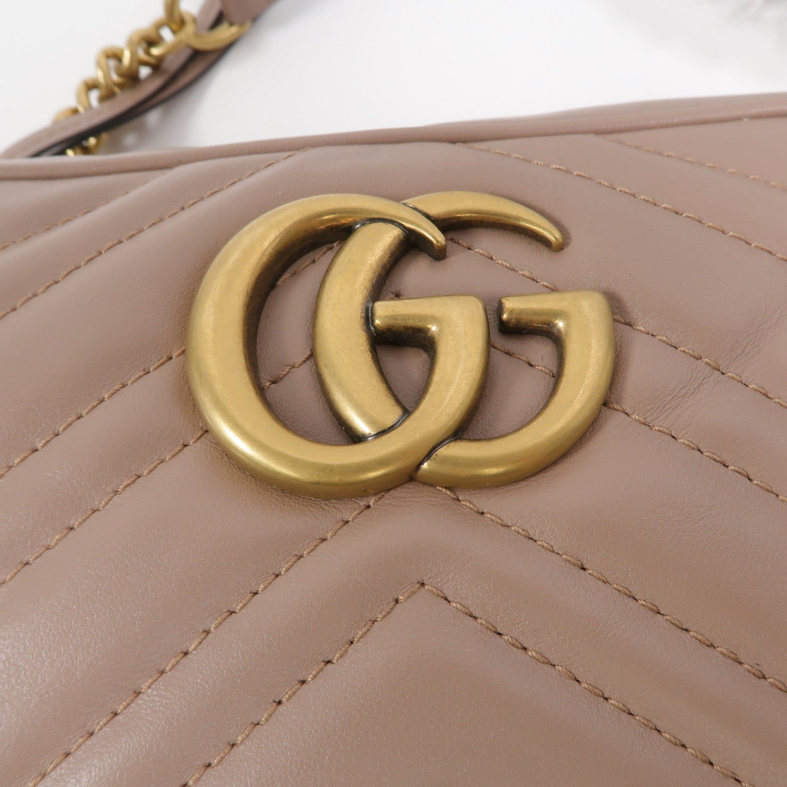 GUCCI 牛皮皮革GG Marmont肩背袋