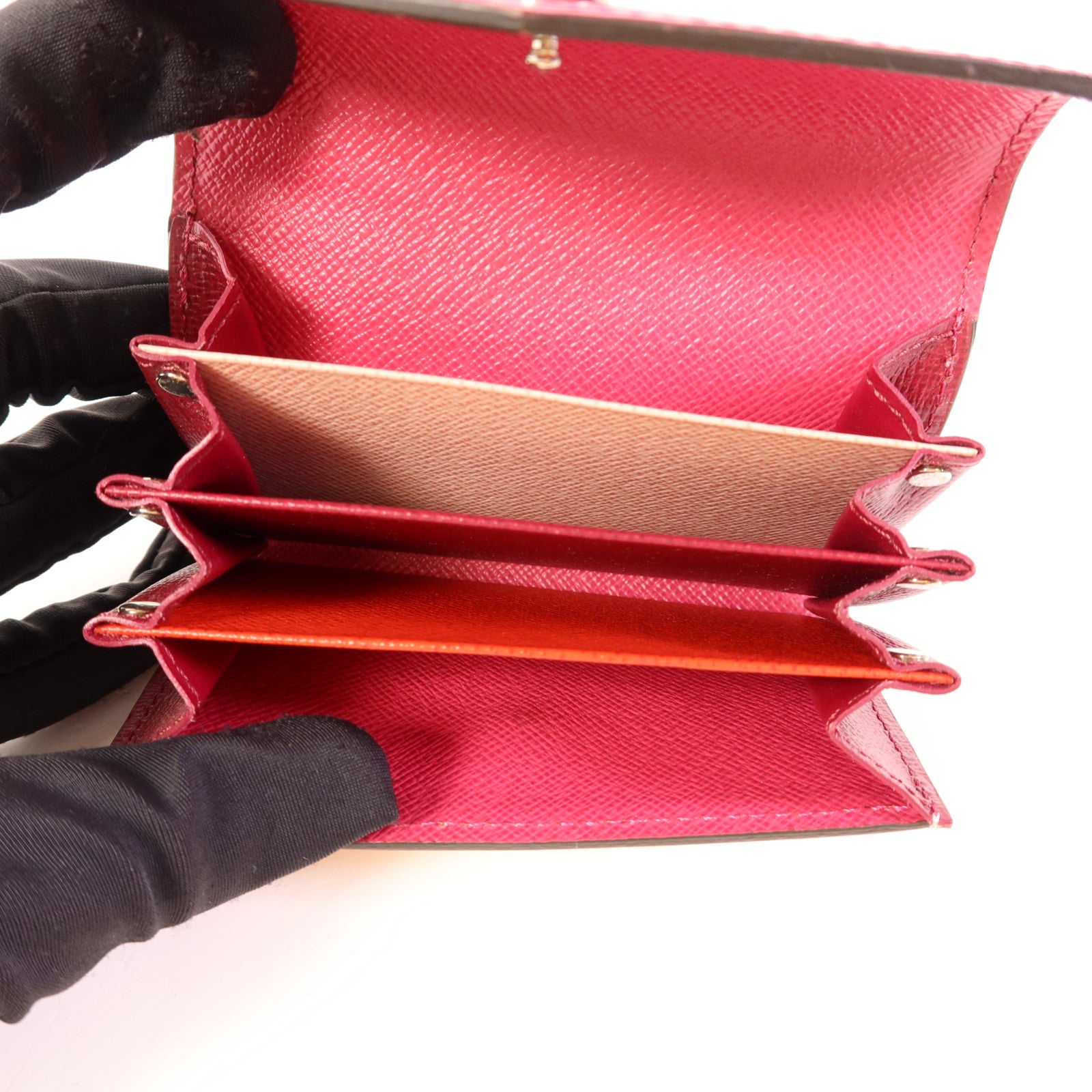 LOUIS VUITTON Epi Card Case銀扣卡片套