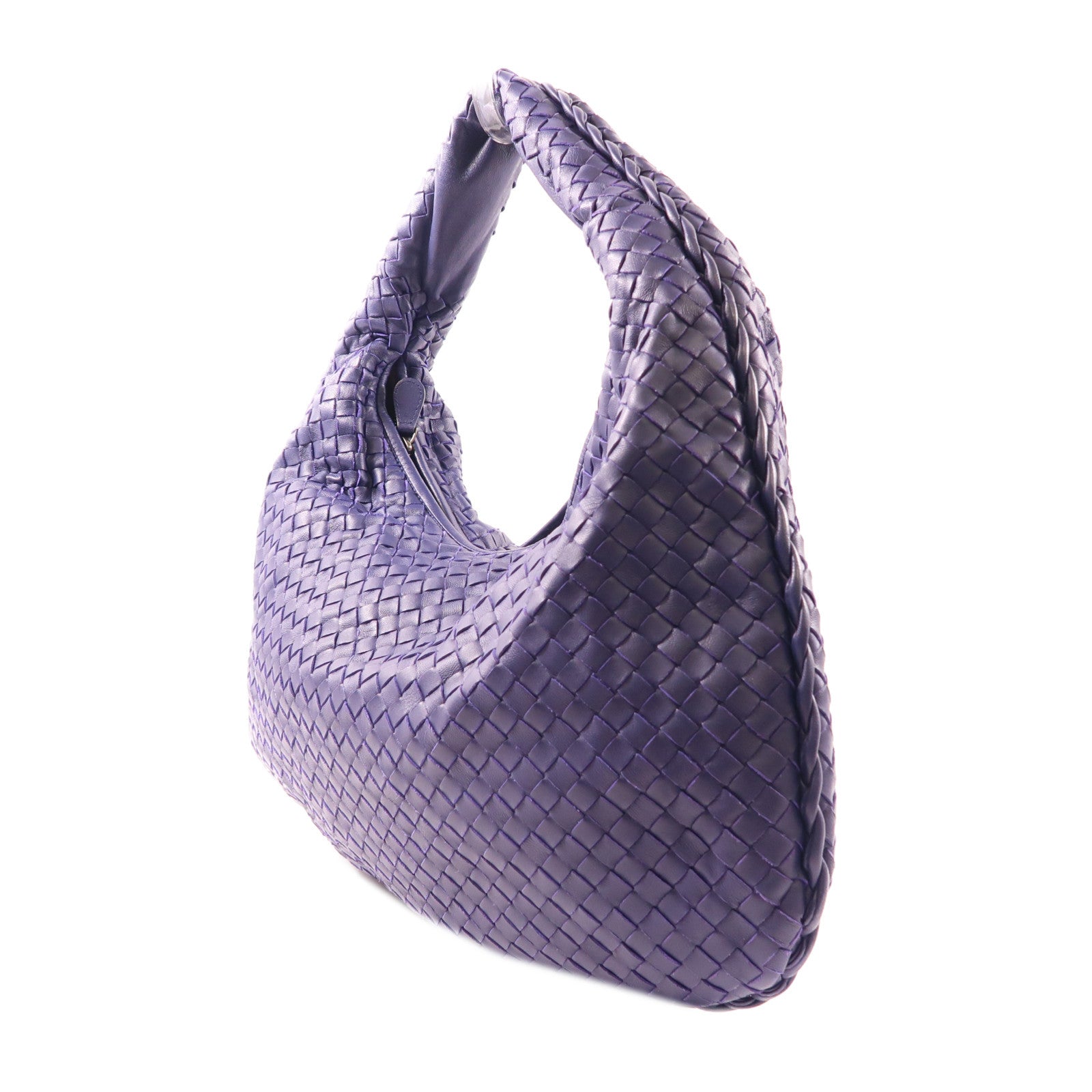 BOTTEGA VENETA 織紋皮革Shoulder Bag肩背袋紫色