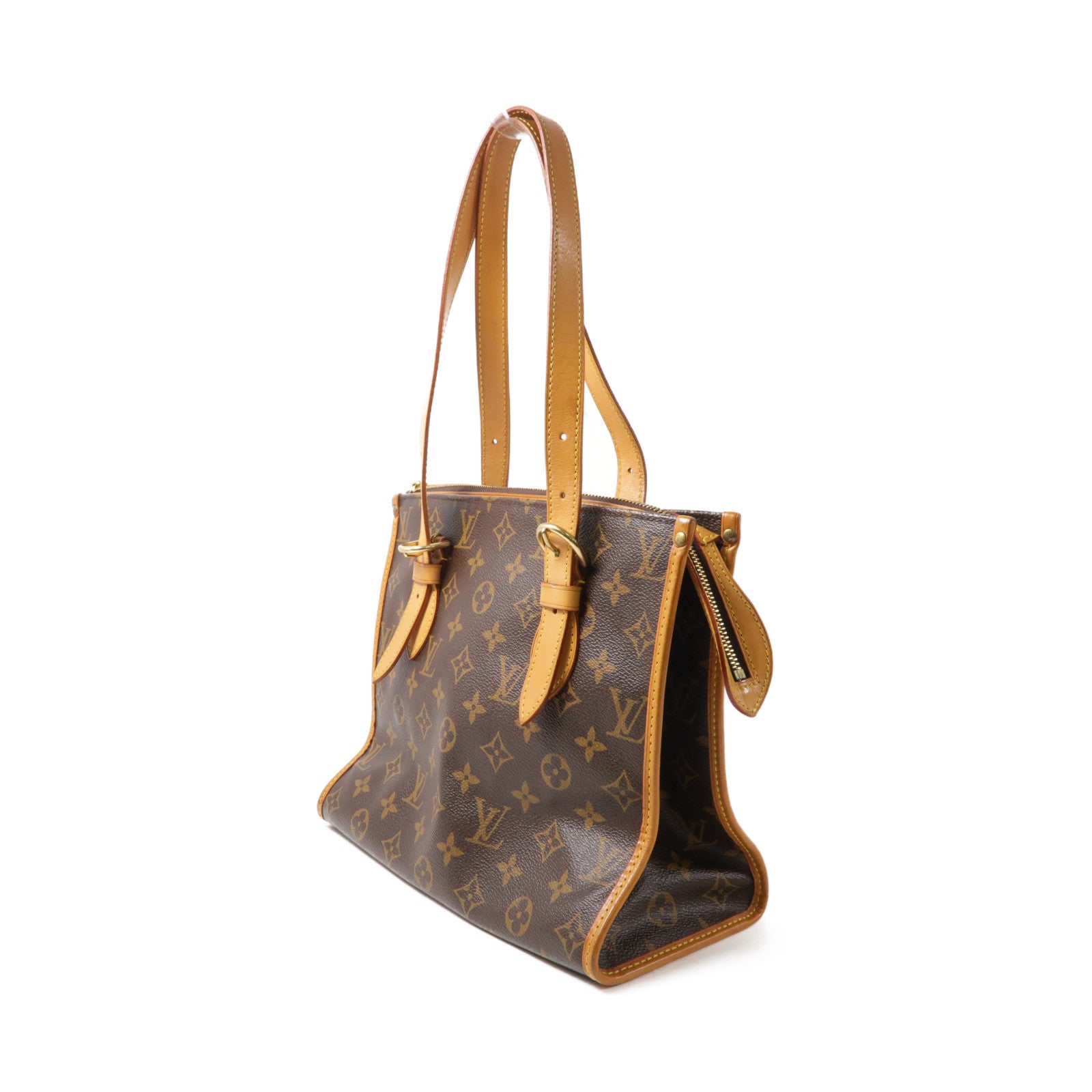 LOUIS VUITTON Monogram Popincourt Haut金扣肩背袋啡色