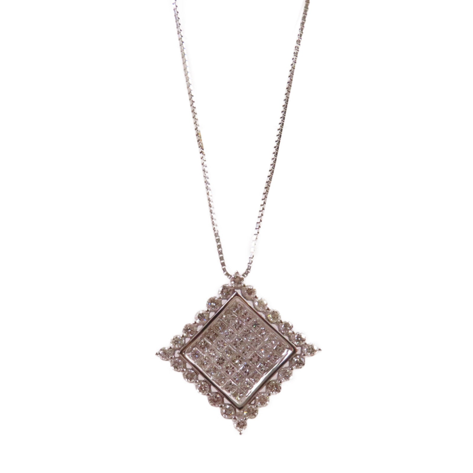 JEWELRY 【激減優惠】18K白金/1.5ct鑽石Diamond Necklace項鍊