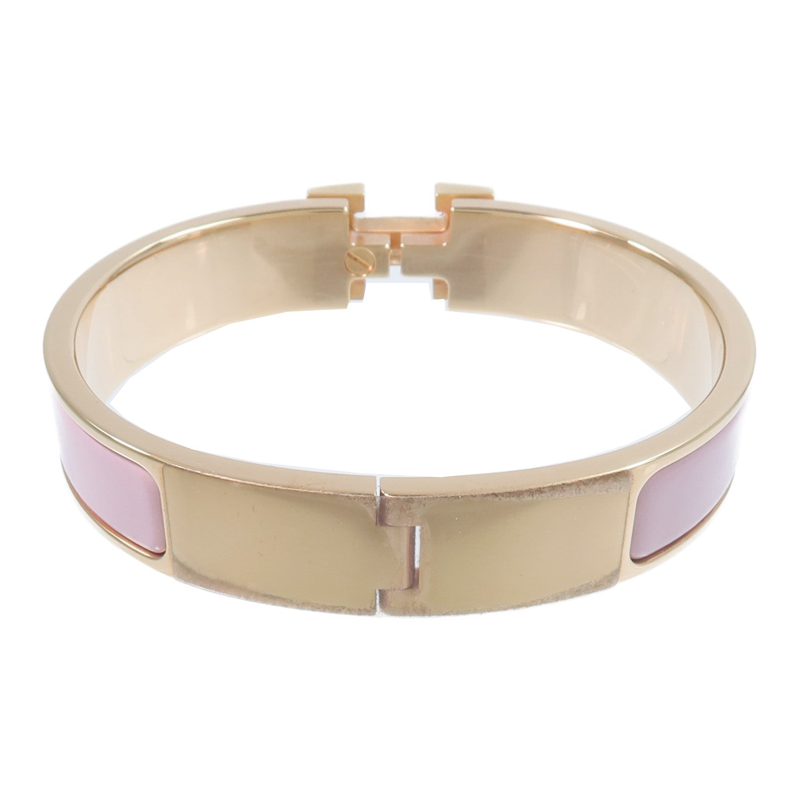 HERMES 金屬/琺瑯Clic H Bracelet手鐲