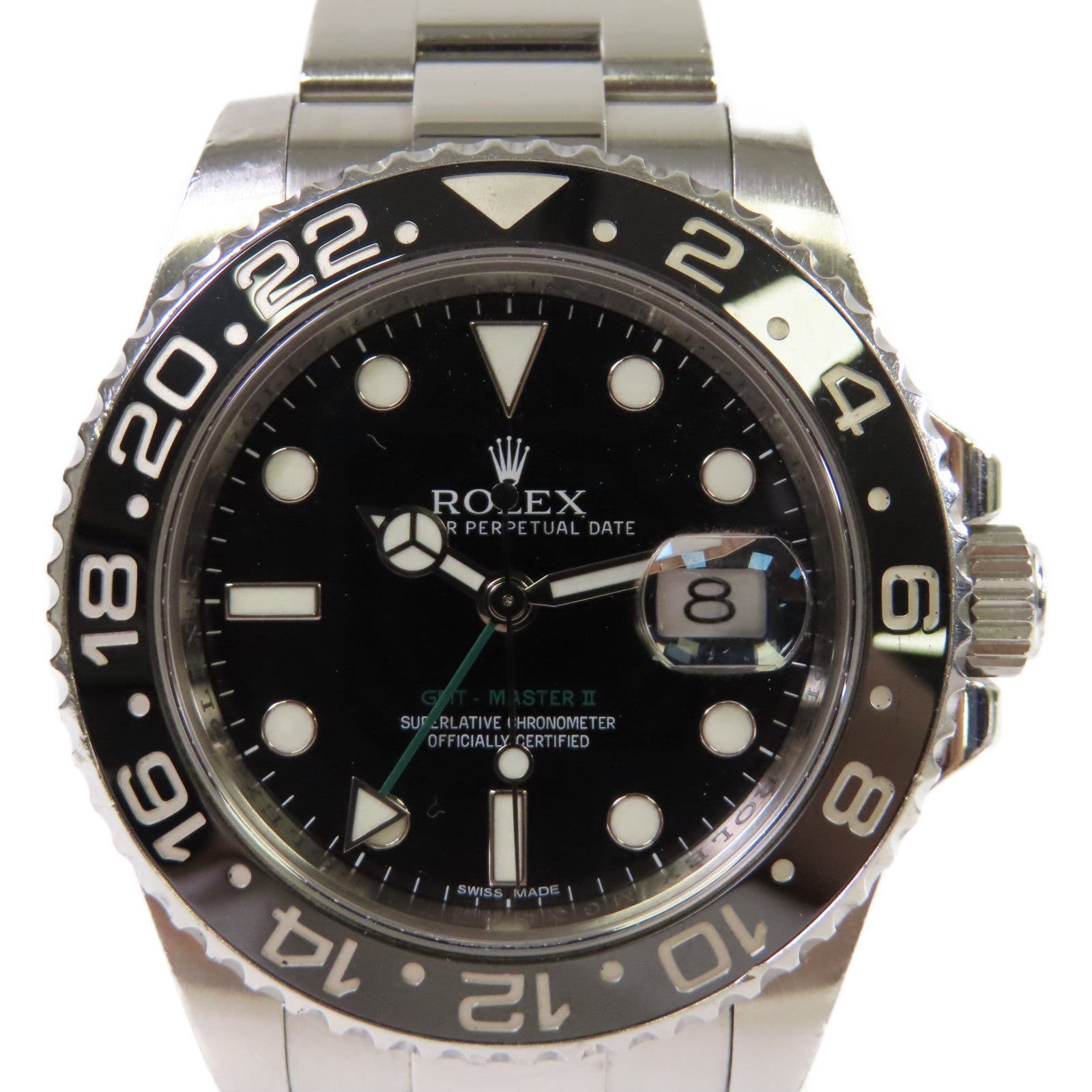 ROLEX GMT Master II Watch不鏽鋼自動機芯手錶黑色
