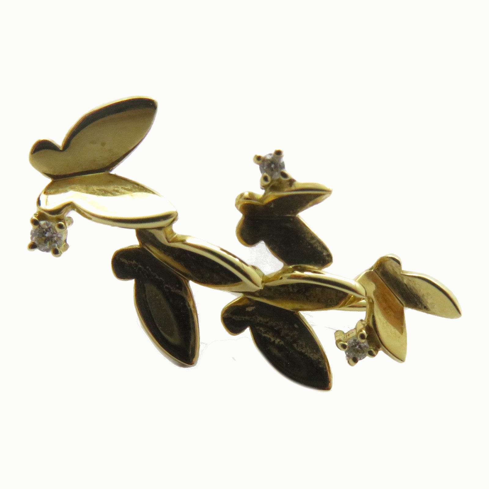 JEWELRY 18K黃金Diamond Earrings 0.03ct鑽石耳環