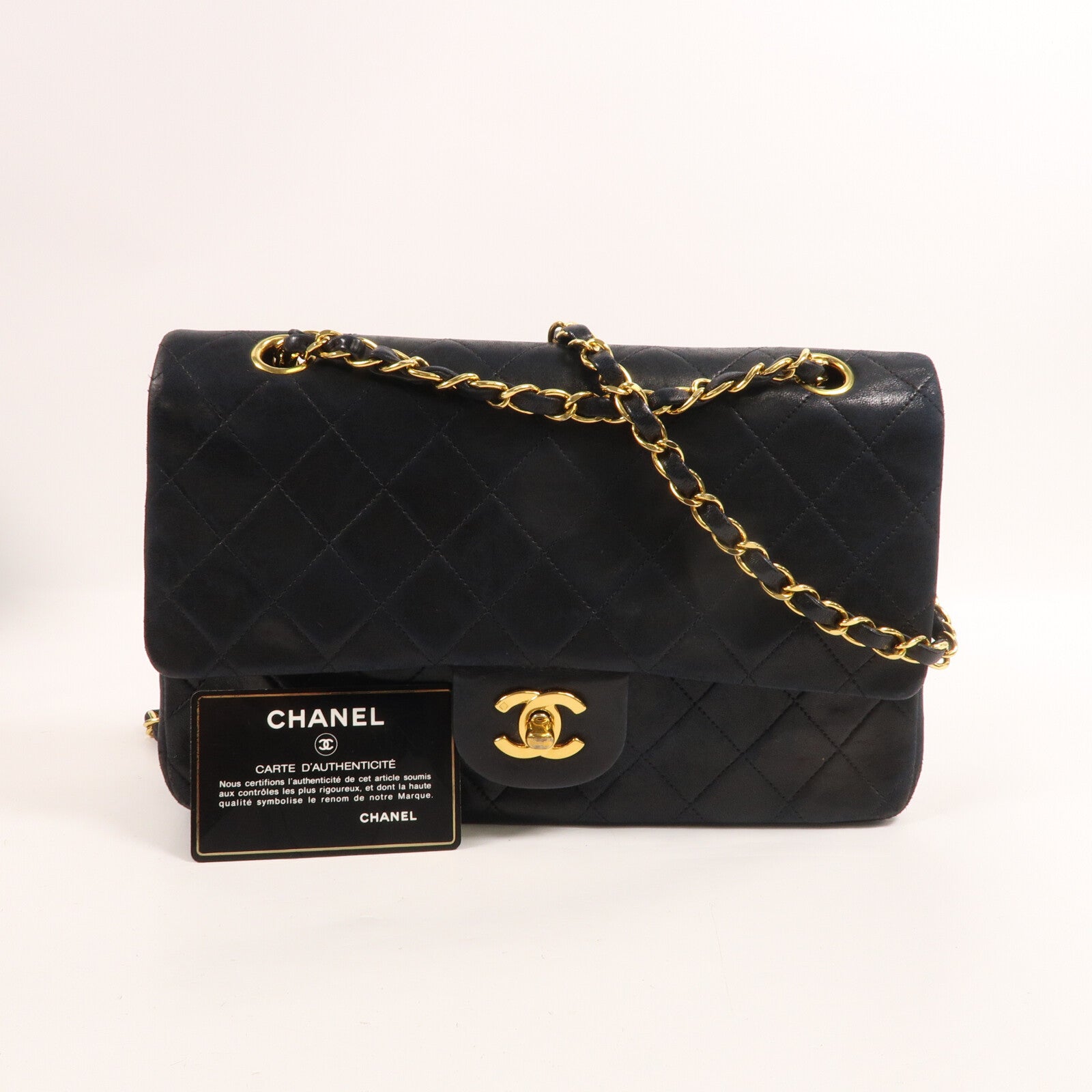 CHANEL 牛皮皮革Vintage Shoulder Bag鏈帶肩背袋