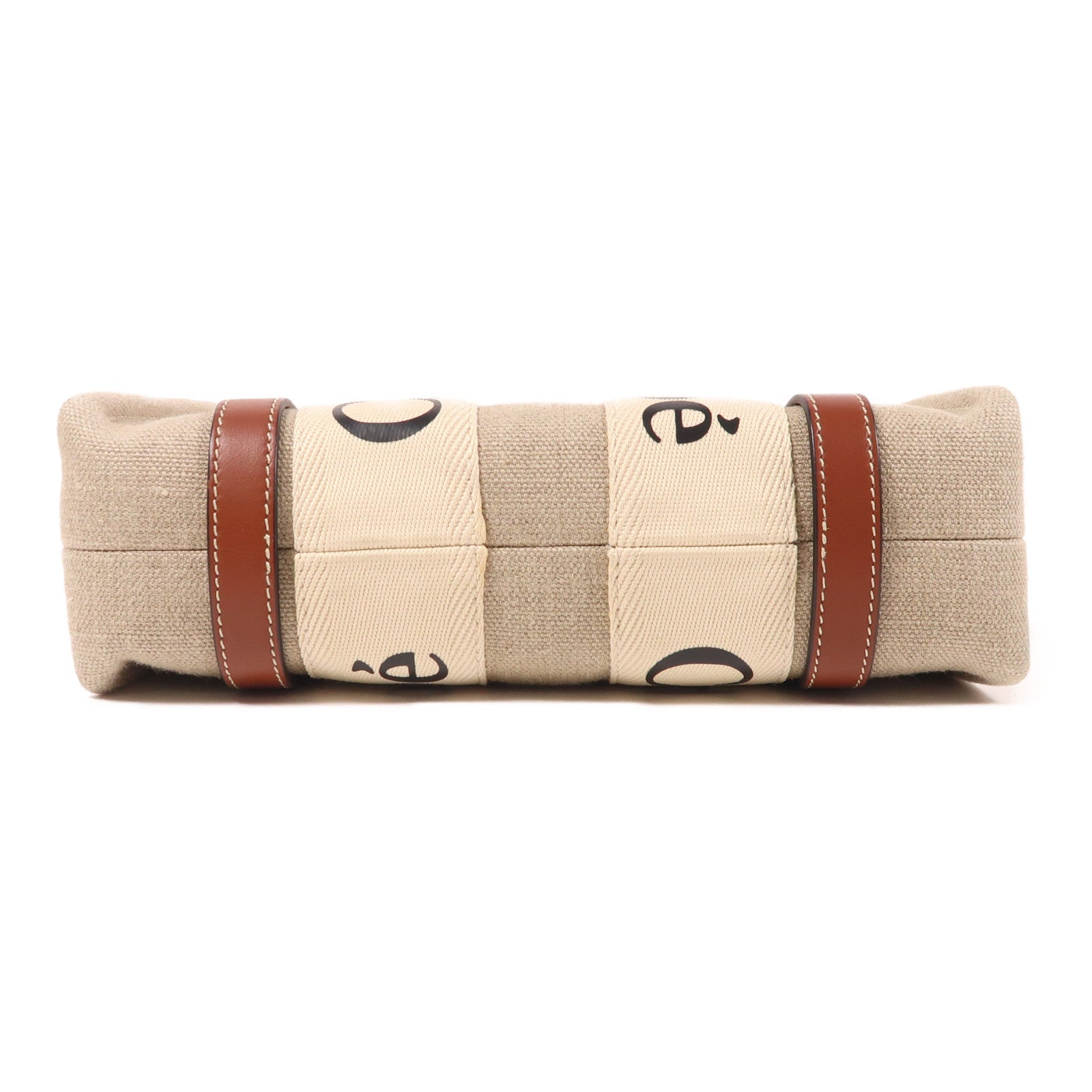 Chloe 帆布Shoulder Bag金扣肩背袋米色