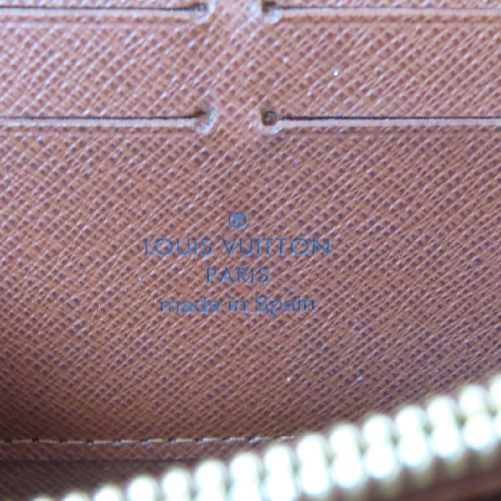 LOUIS VUITTON Monogram Zippy Wallet金扣長錢包啡色