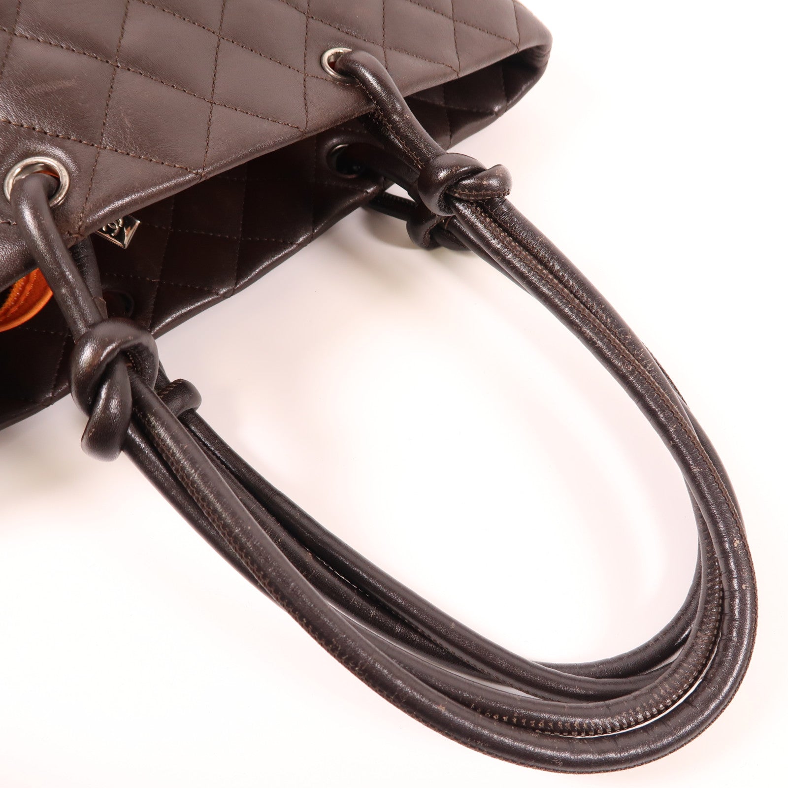 CHANEL 牛皮皮革Cambon Shoulder Bag銀扣肩背袋
