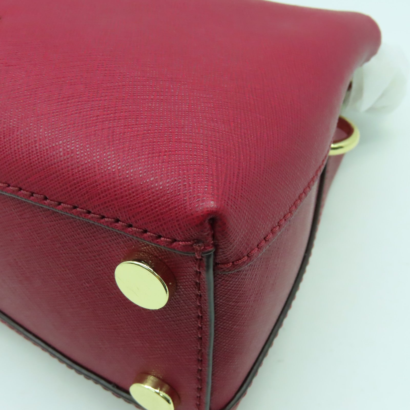 Michael Kors 【激減優惠】牛皮皮革2 Way Shoulder Bag金扣手挽肩背兩用袋紅色