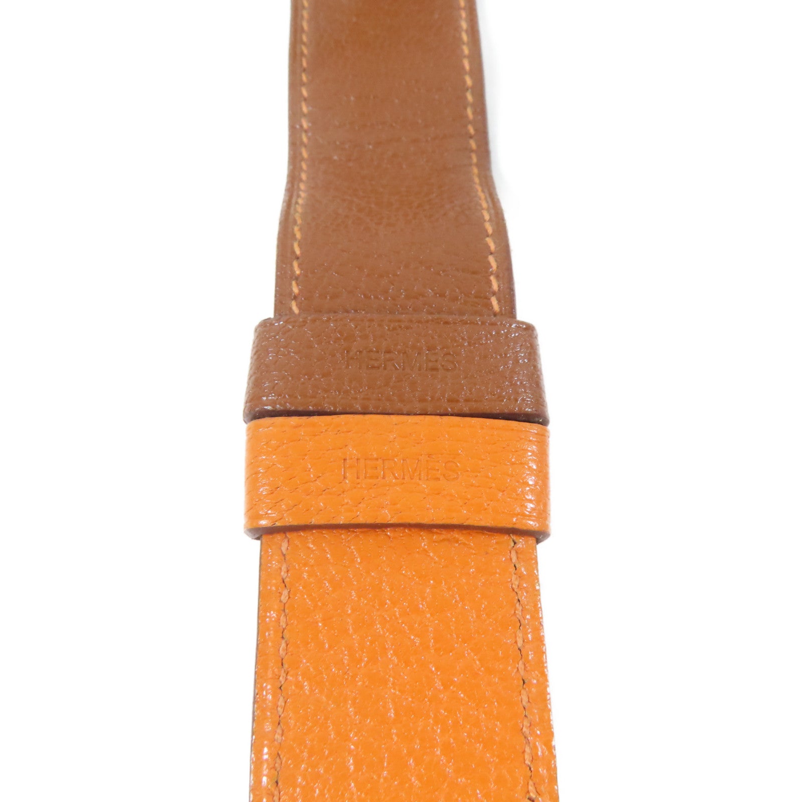 HERMES Watch不鏽鋼/皮革手錶石英機芯白色#15.25cm