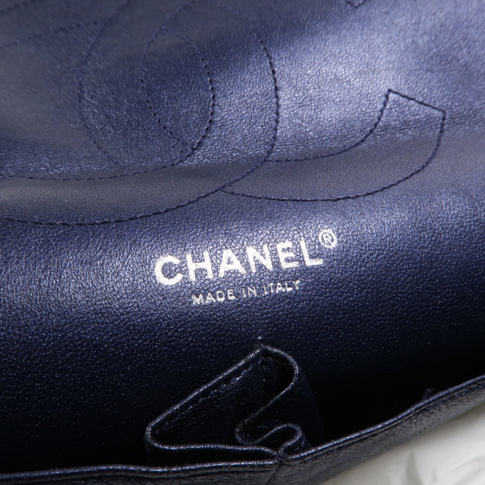 CHANEL 牛皮皮革2.55 Maxi鏈帶肩背袋