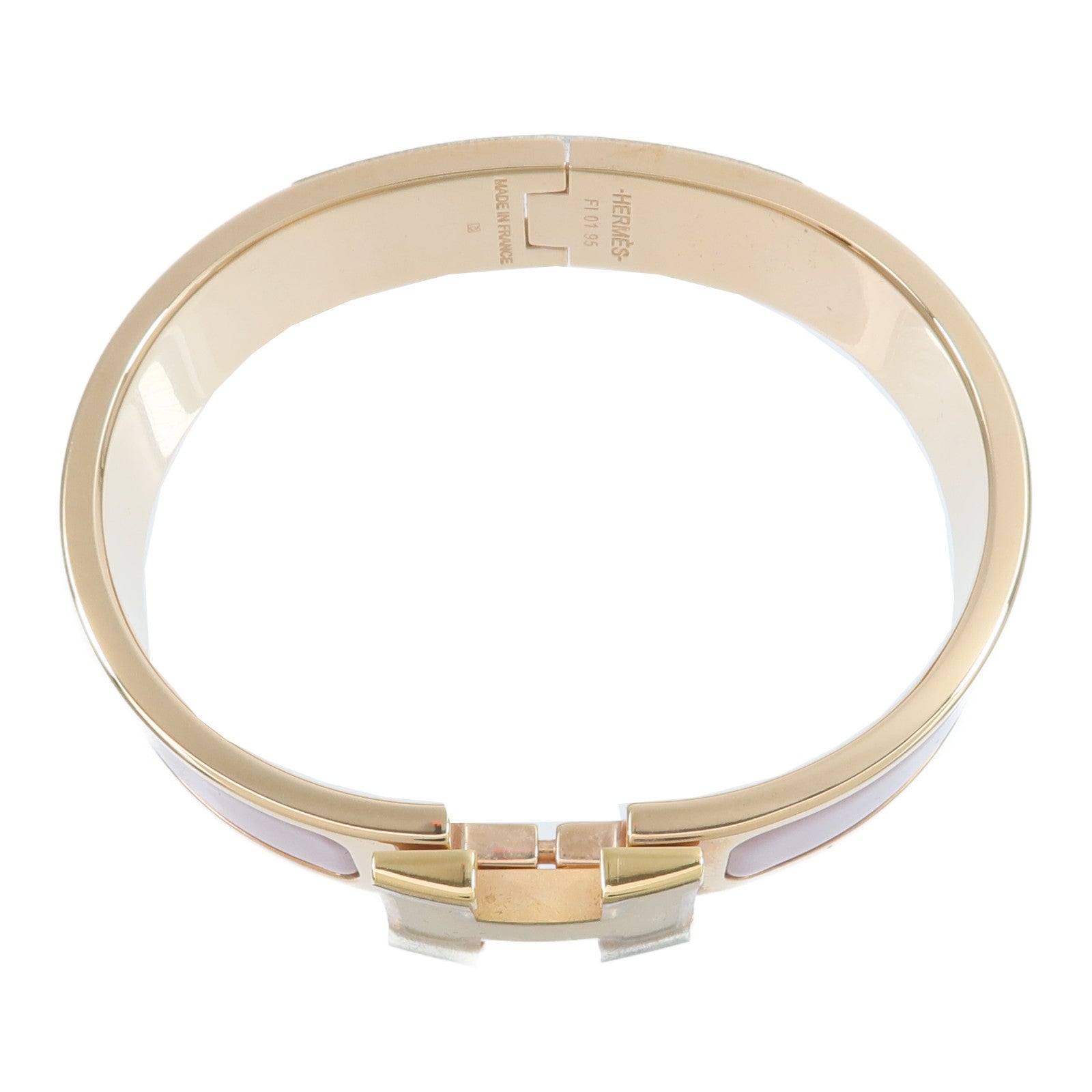 HERMES 金屬/琺瑯Clic H Bracelet手鐲