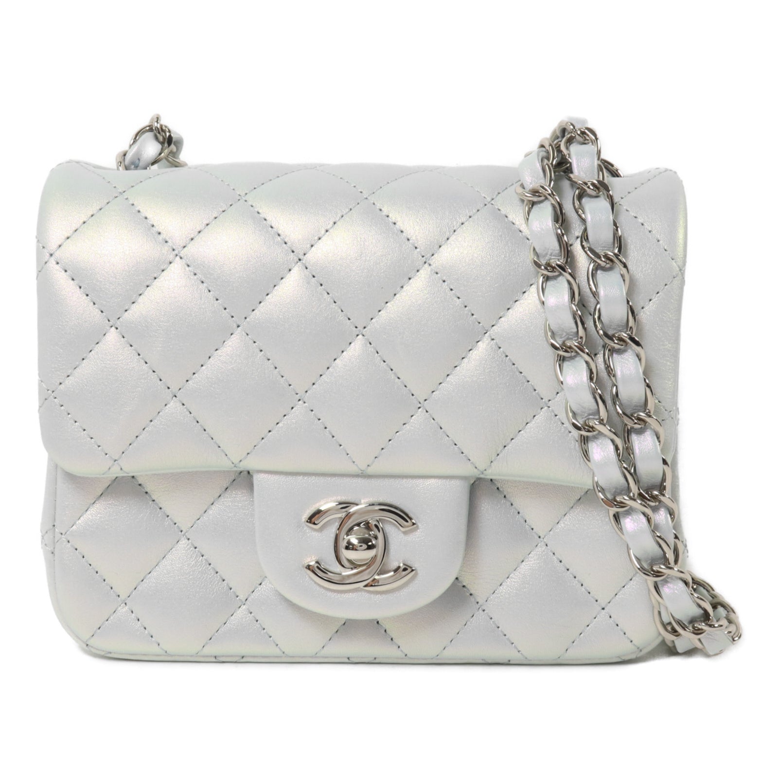 CHANEL 牛皮皮革Mini Classic 17鏈帶肩背袋
