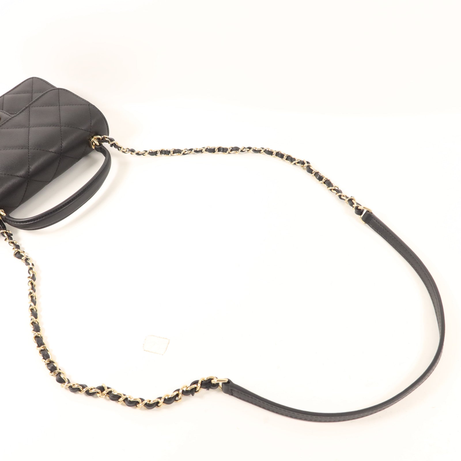 CHANEL 牛皮皮革Co Co Lady Flap Bag金扣手挽肩背兩用袋