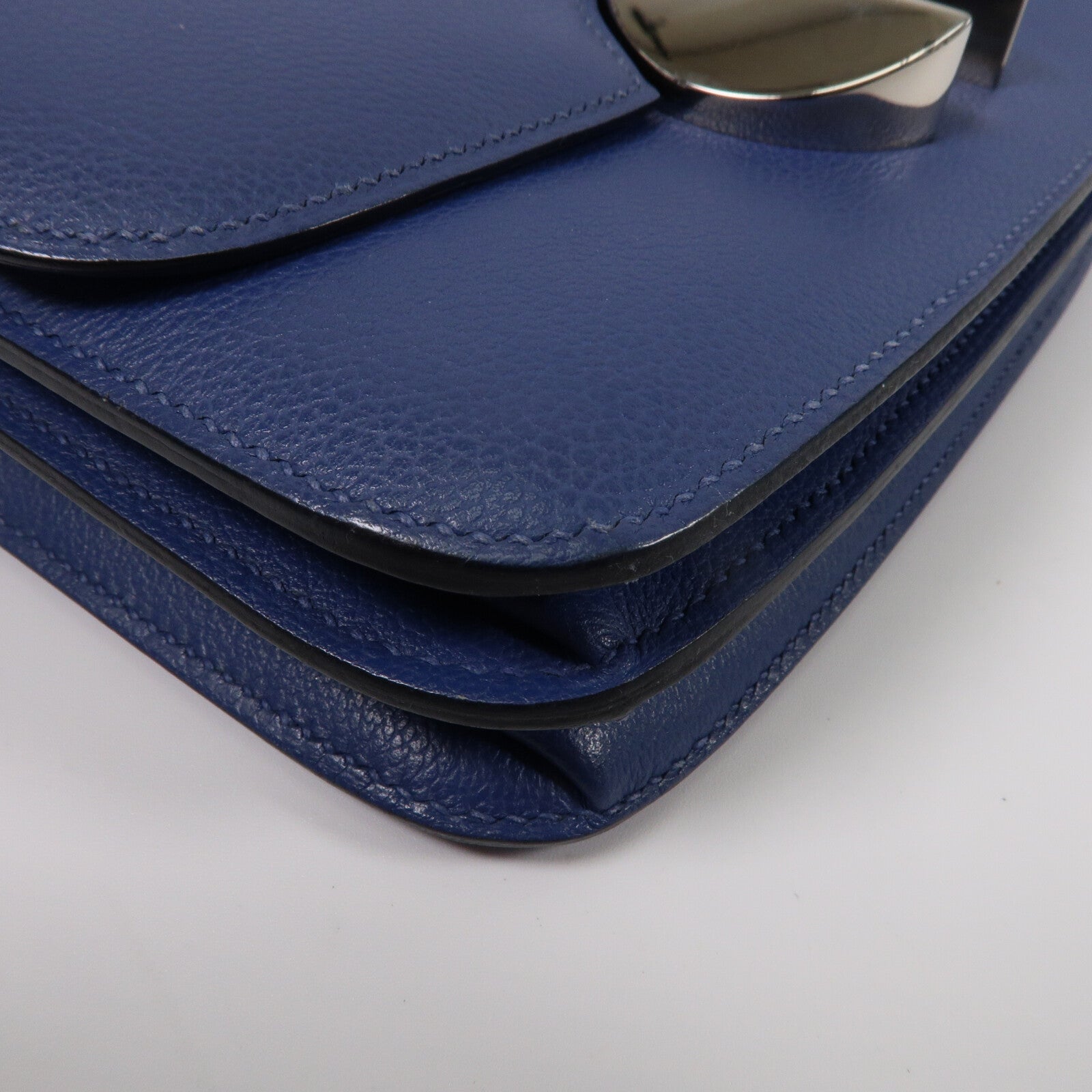 HERMES Evercolor皮革2002肩背袋Bleu Brighton