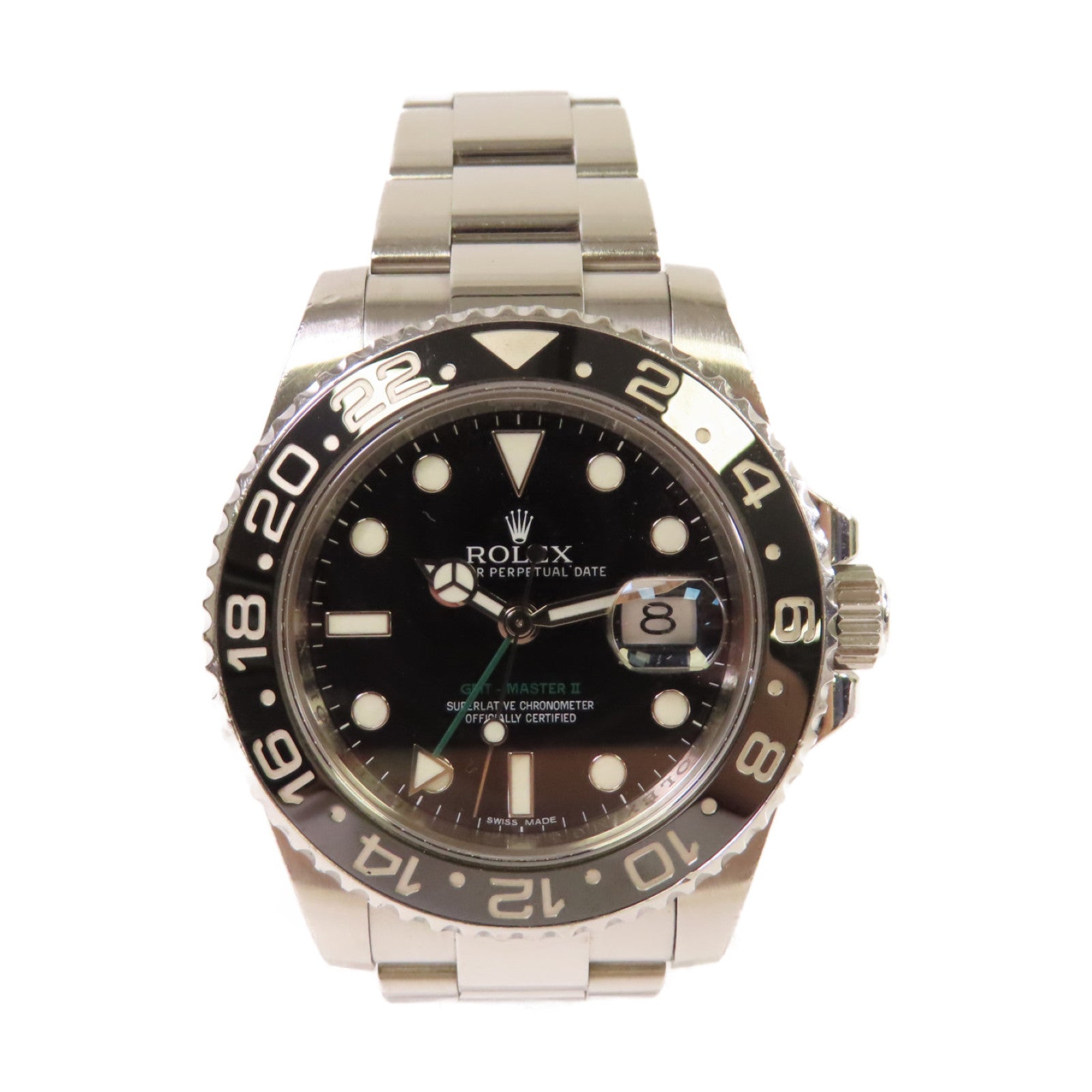 ROLEX GMT Master II Watch不鏽鋼自動機芯手錶黑色