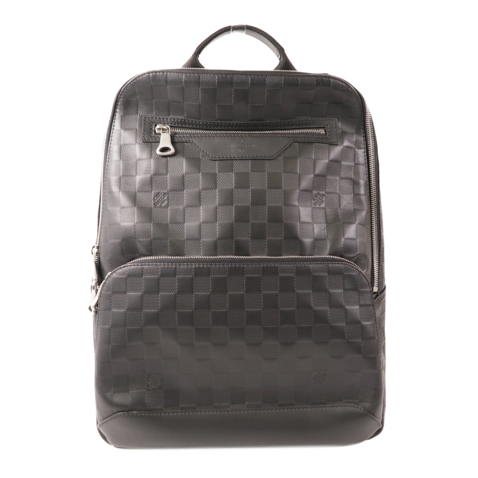 LOUIS VUITTON Damier Infini Avenue Backpack銀扣背包