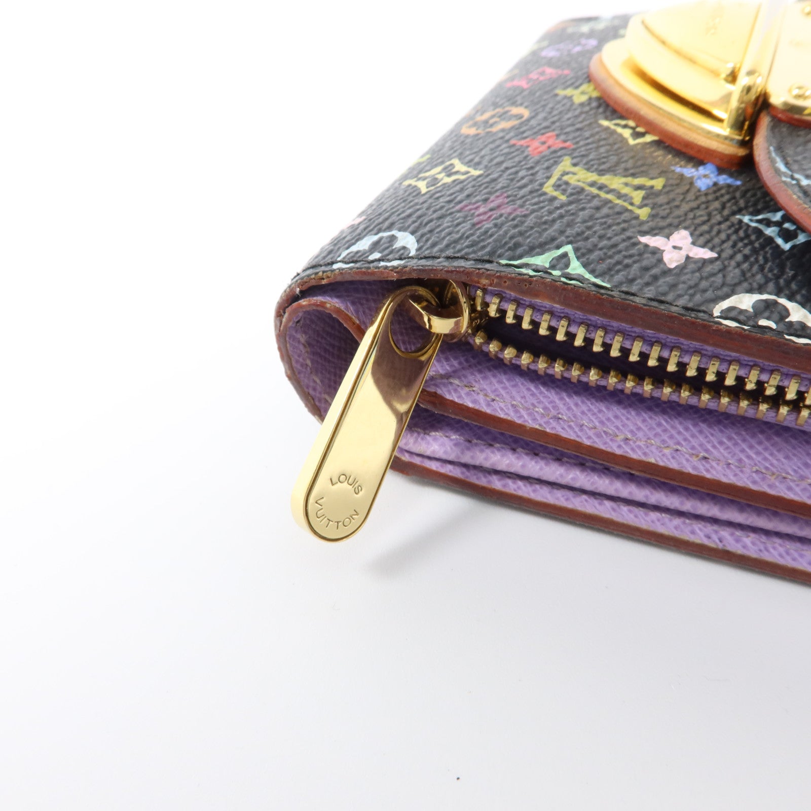 LOUIS VUITTON Monogram Multicolore Portefeuille Joy金扣錢包