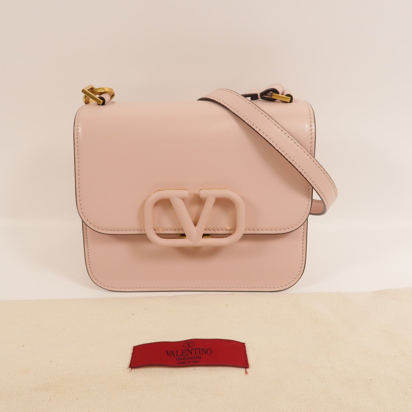 Valentino 牛皮皮革Vsling肩背袋
