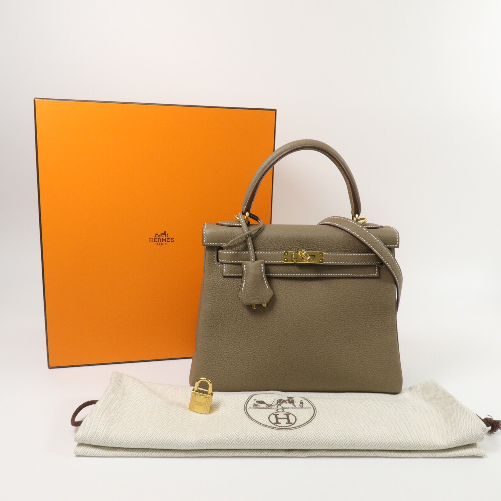 HERMES Togo皮革Kelly 25手挽肩背兩用袋