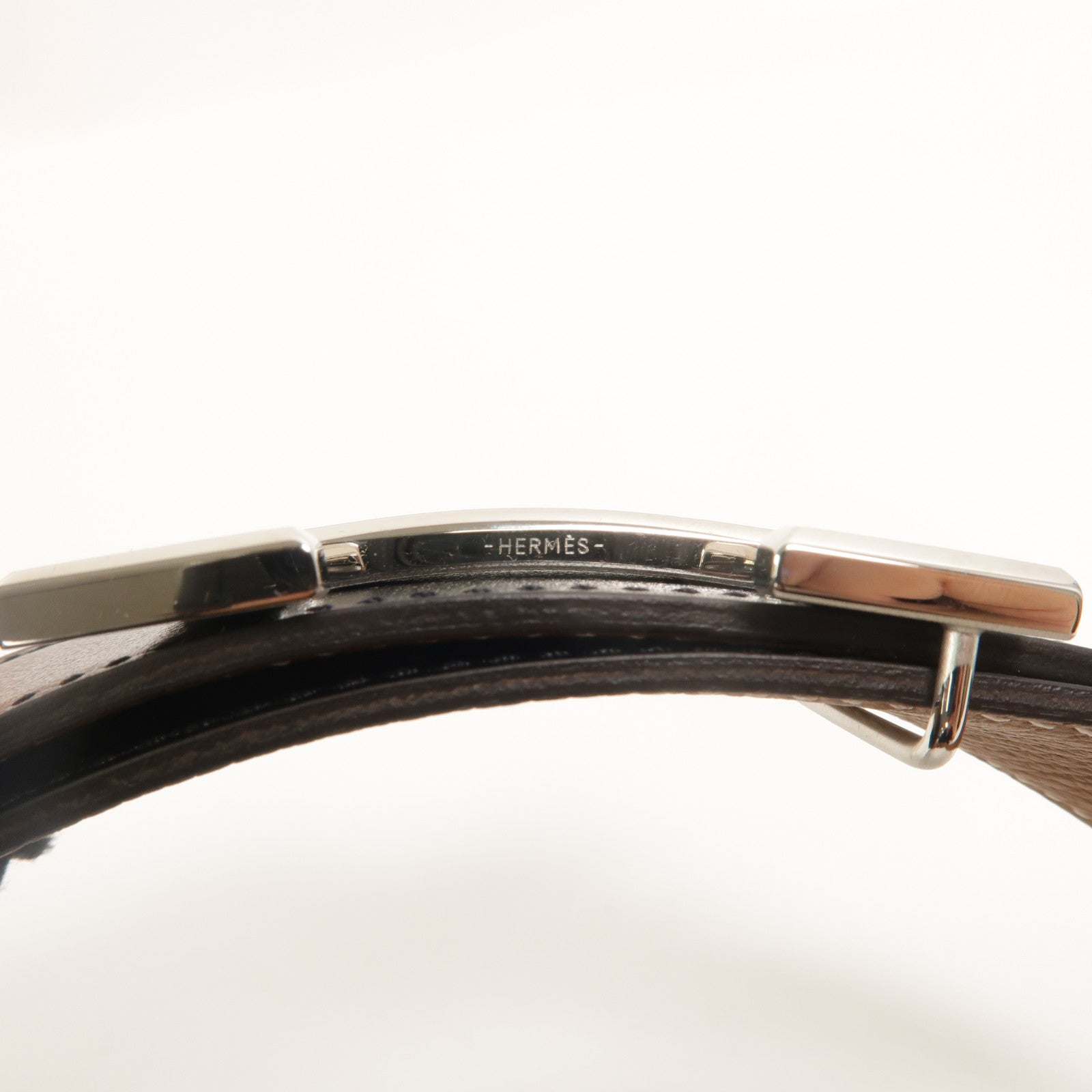 HERMES Swift/Togo皮革H Belt 95cm皮帶Noir/Gold