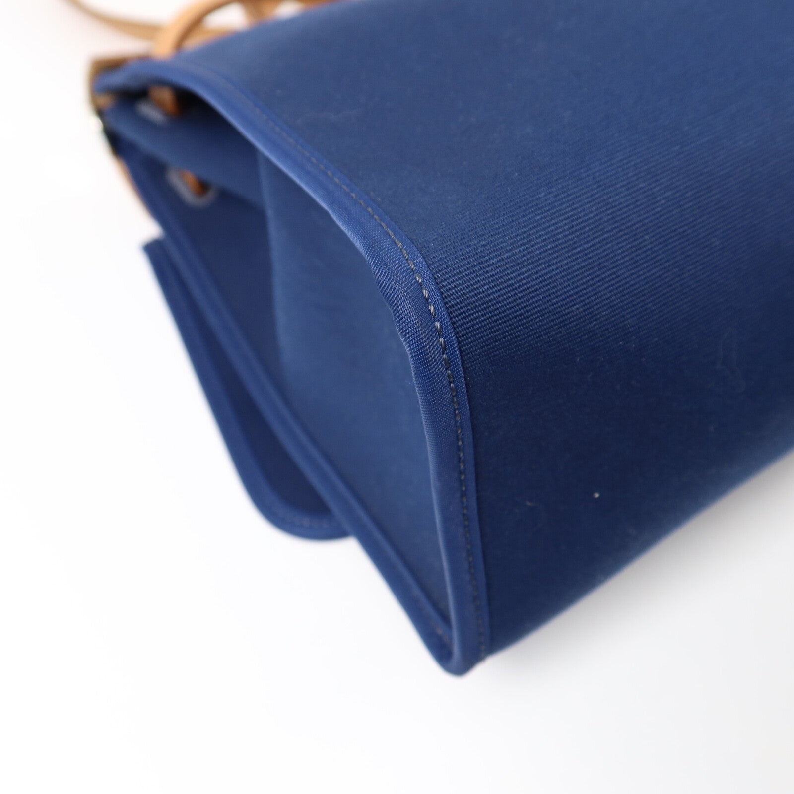 HERMES 帆布Herbag PM手挽肩背兩用袋Blue