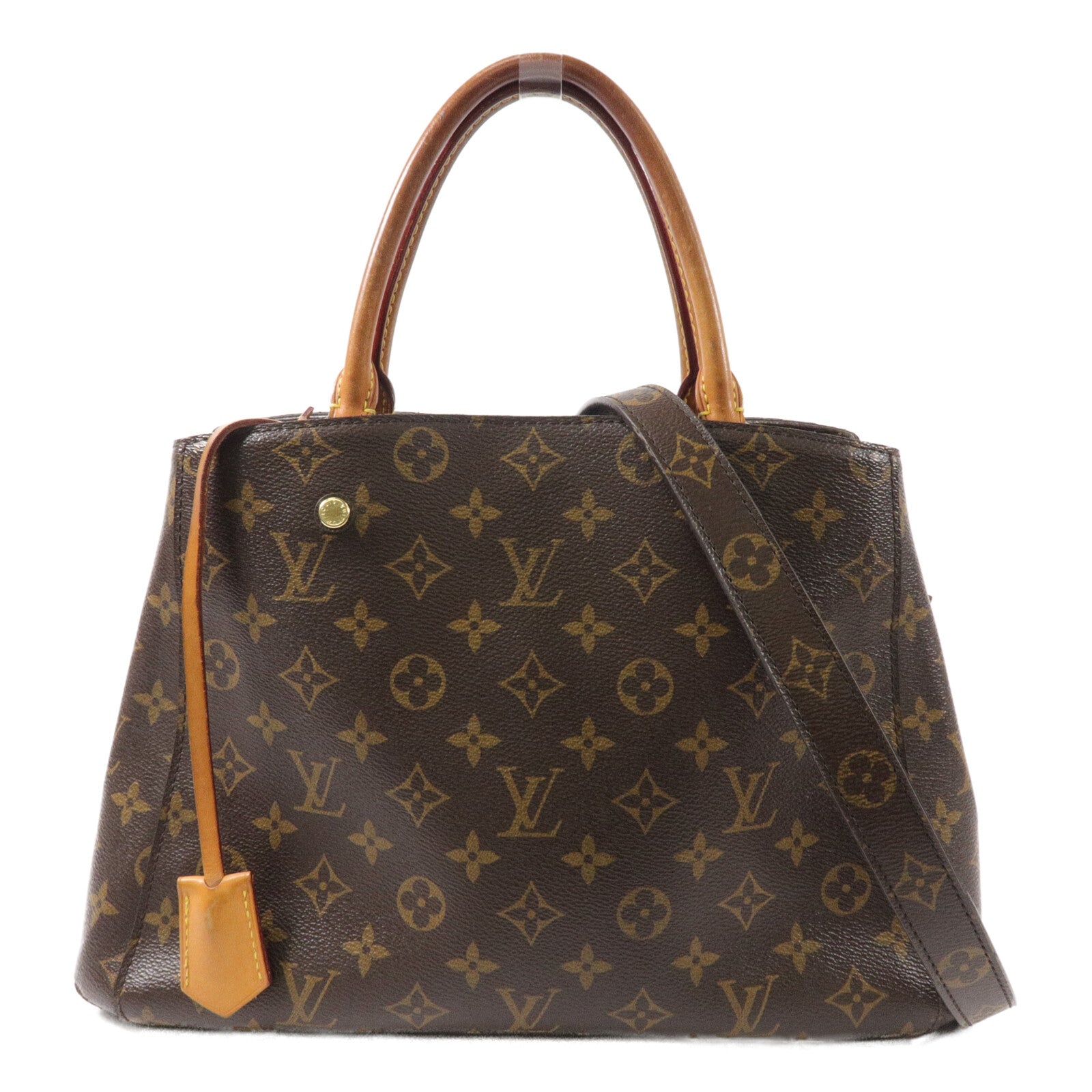 LOUIS VUITTON Monogram Montaigne MM手挽肩背兩用袋