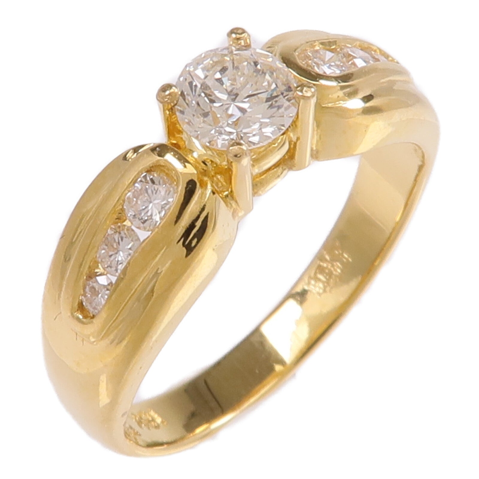 JEWELRY 【激減優惠】18K黃金Diamond Ring鑽石戒指US#6