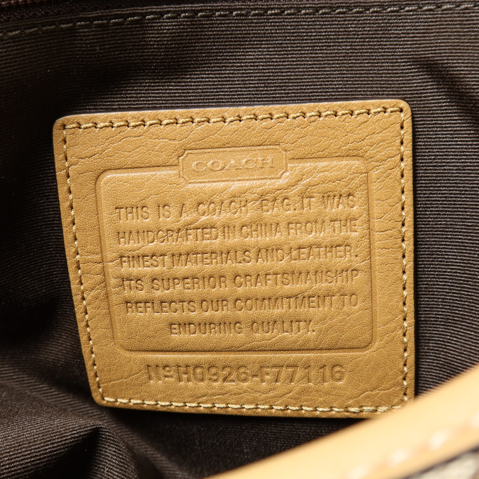 COACH 帆布Shoulder Bag銀扣手挽肩背兩用袋