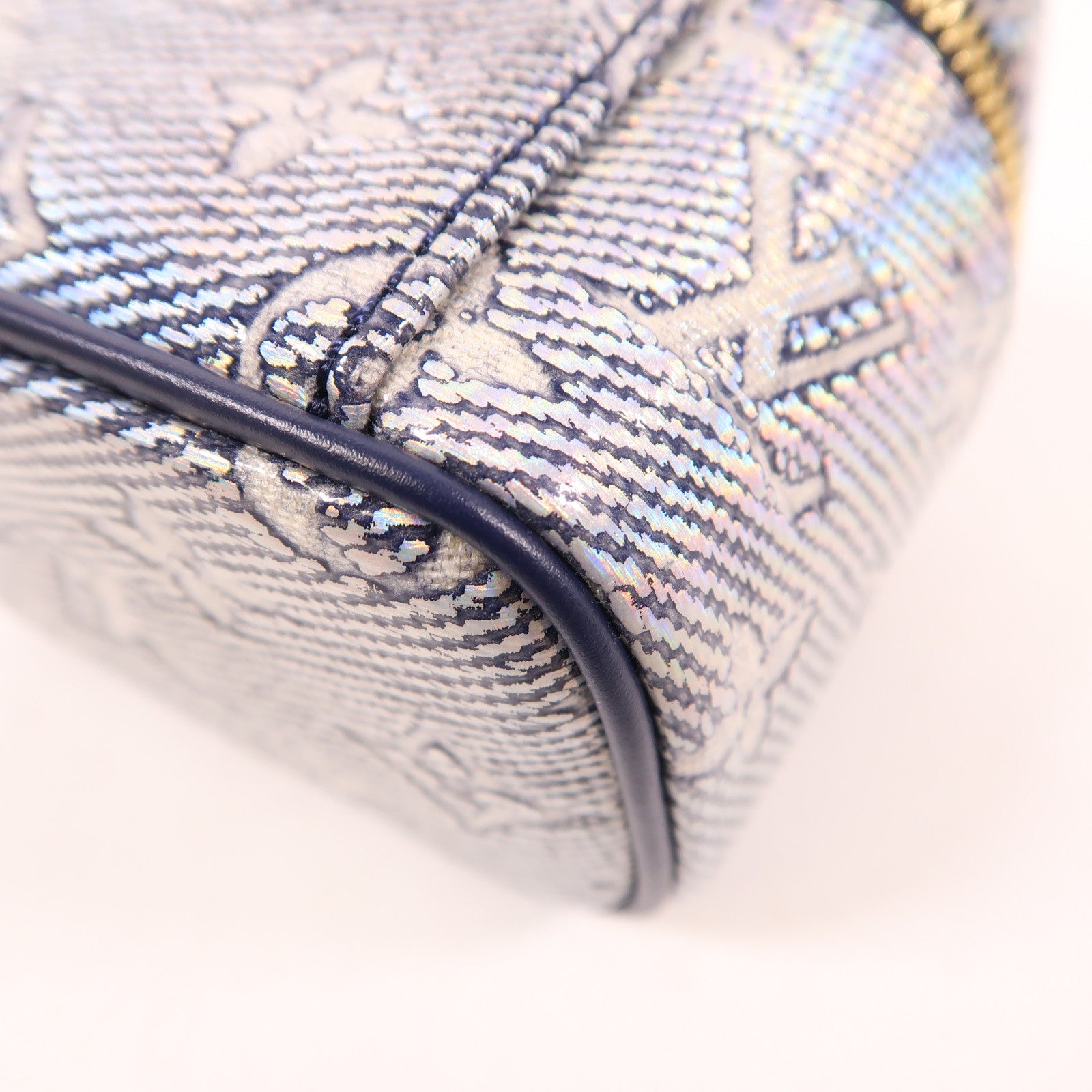 LOUIS VUITTON Monogram Coated Micro Vanity金扣手挽肩背兩用袋