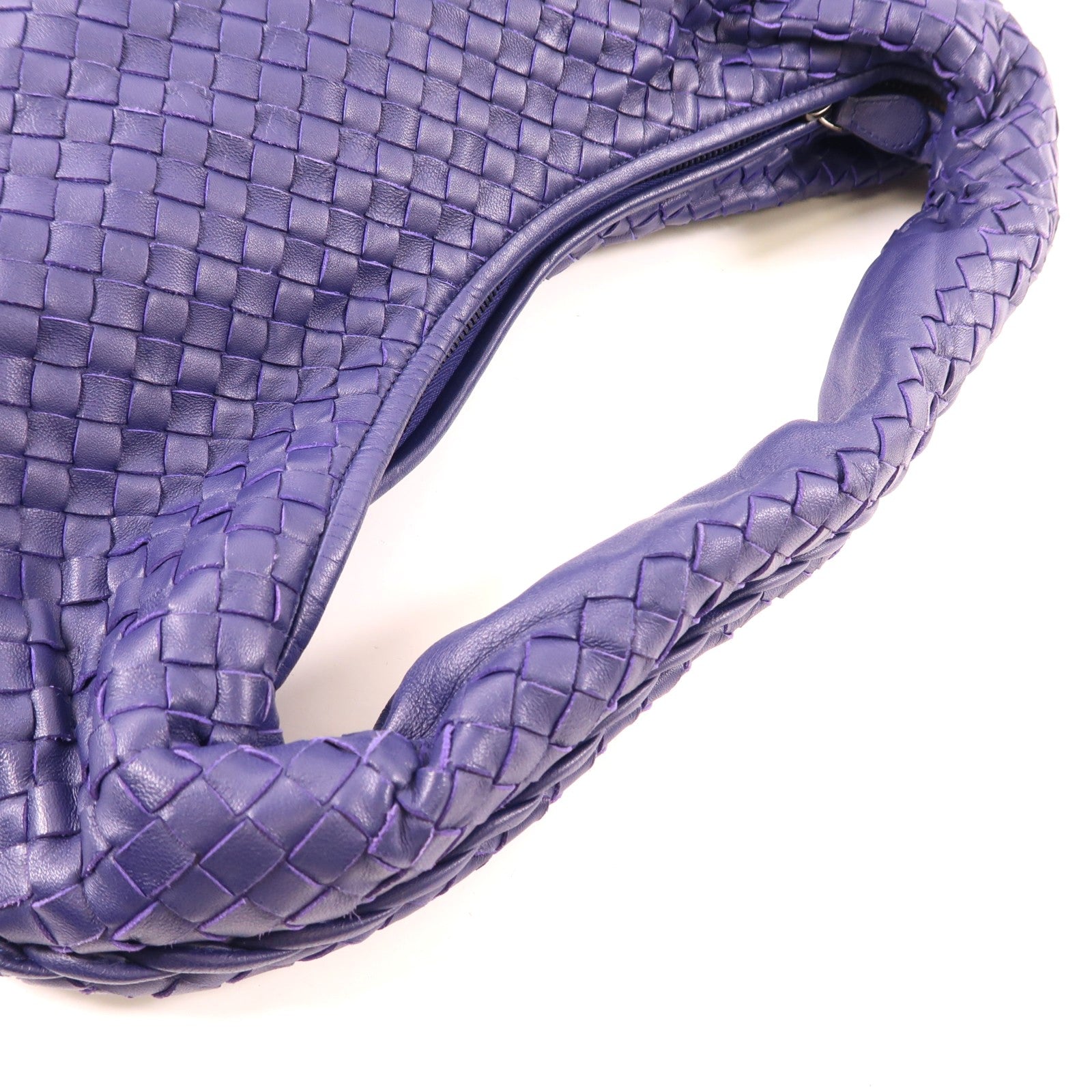 BOTTEGA VENETA 織紋皮革Shoulder Bag肩背袋紫色