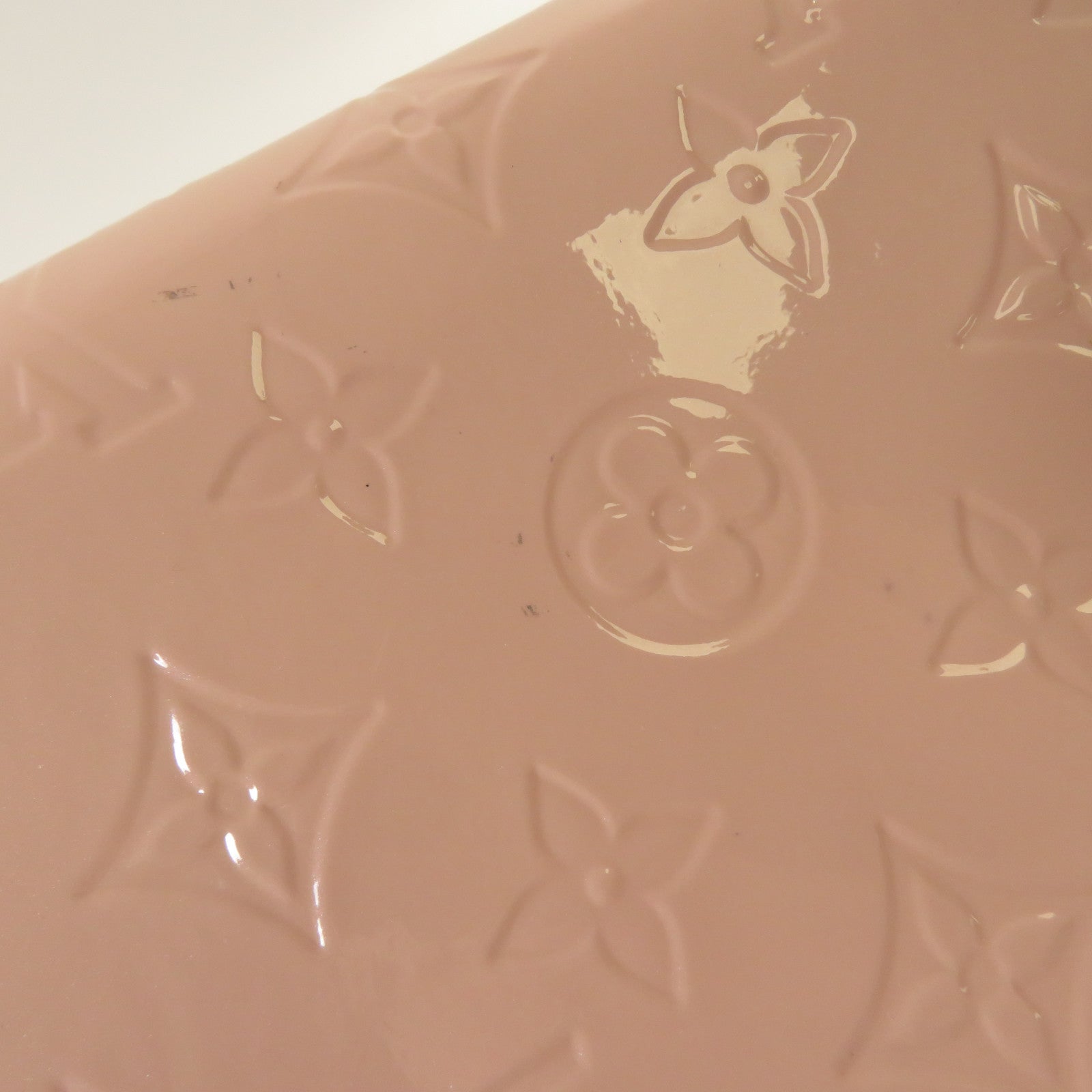 LOUIS VUITTON 【激減優惠】Monogram Vernis Pochette Felicie金扣鏈帶肩背袋粉紅色