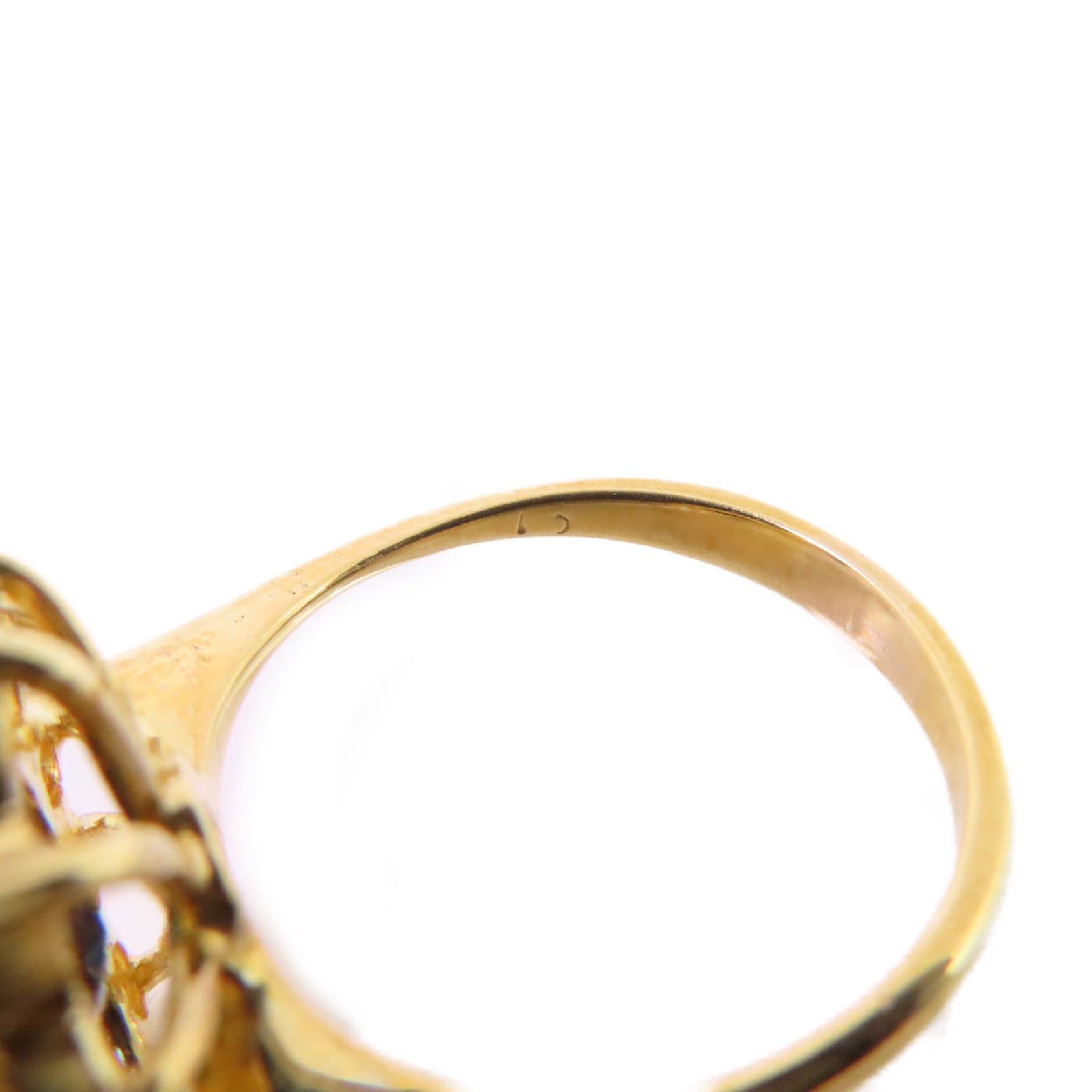 JEWELRY 18K黃金/藍寶石/鑽石Sapphire/Diamond Ring戒指US#6