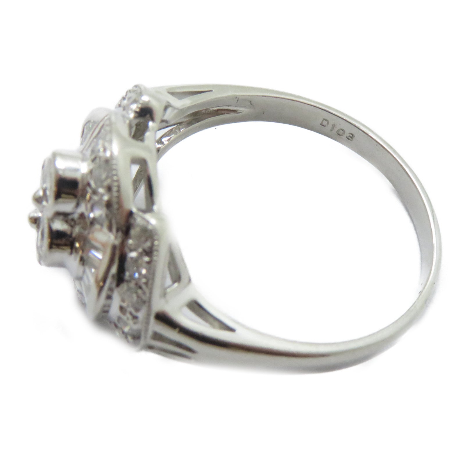 JEWELRY 【激減優惠】PT900鉑金Diamond Ring 1.03ct鑽石戒指US#8.25