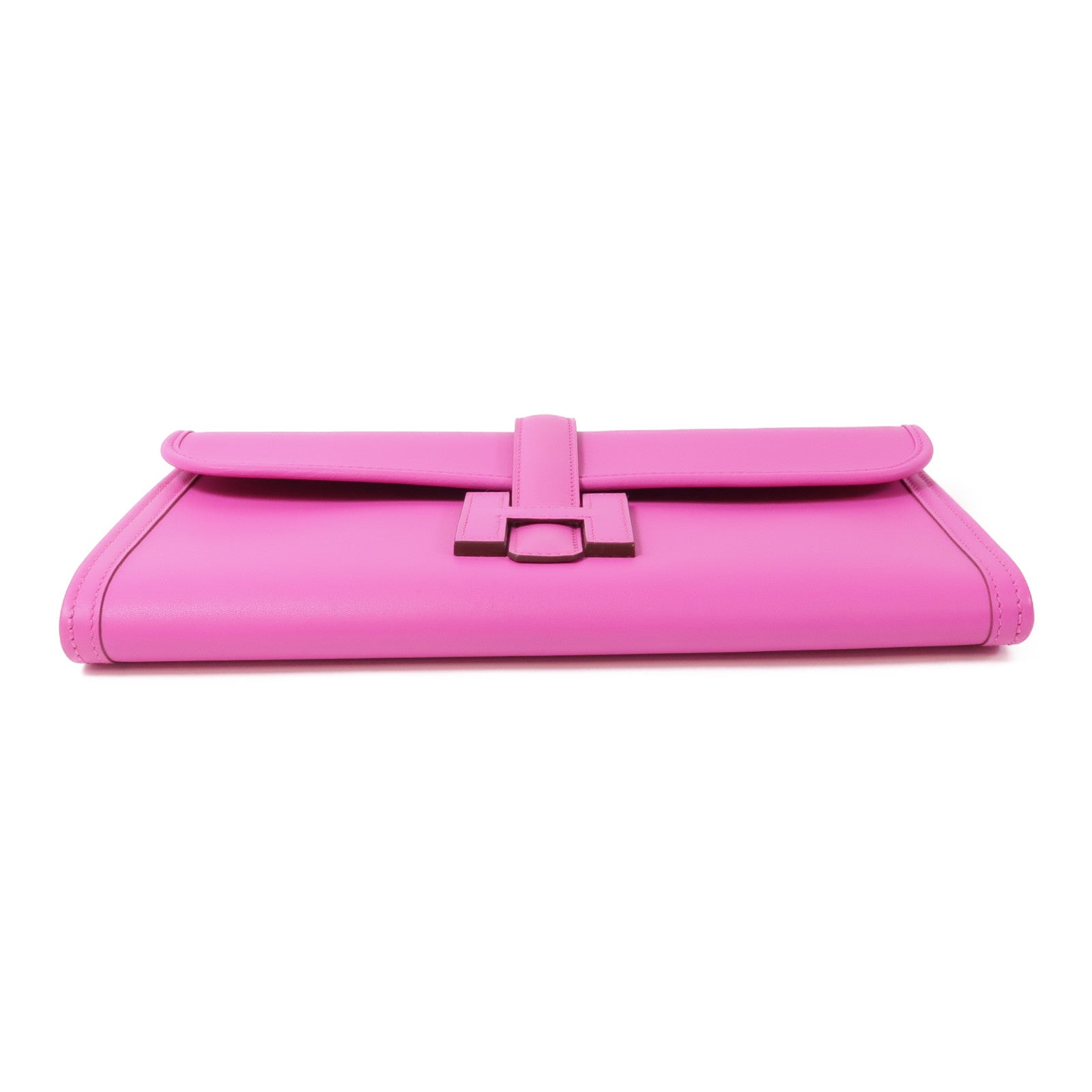 HERMES Swift皮革Jige PM手拿包L3 Rose Purple