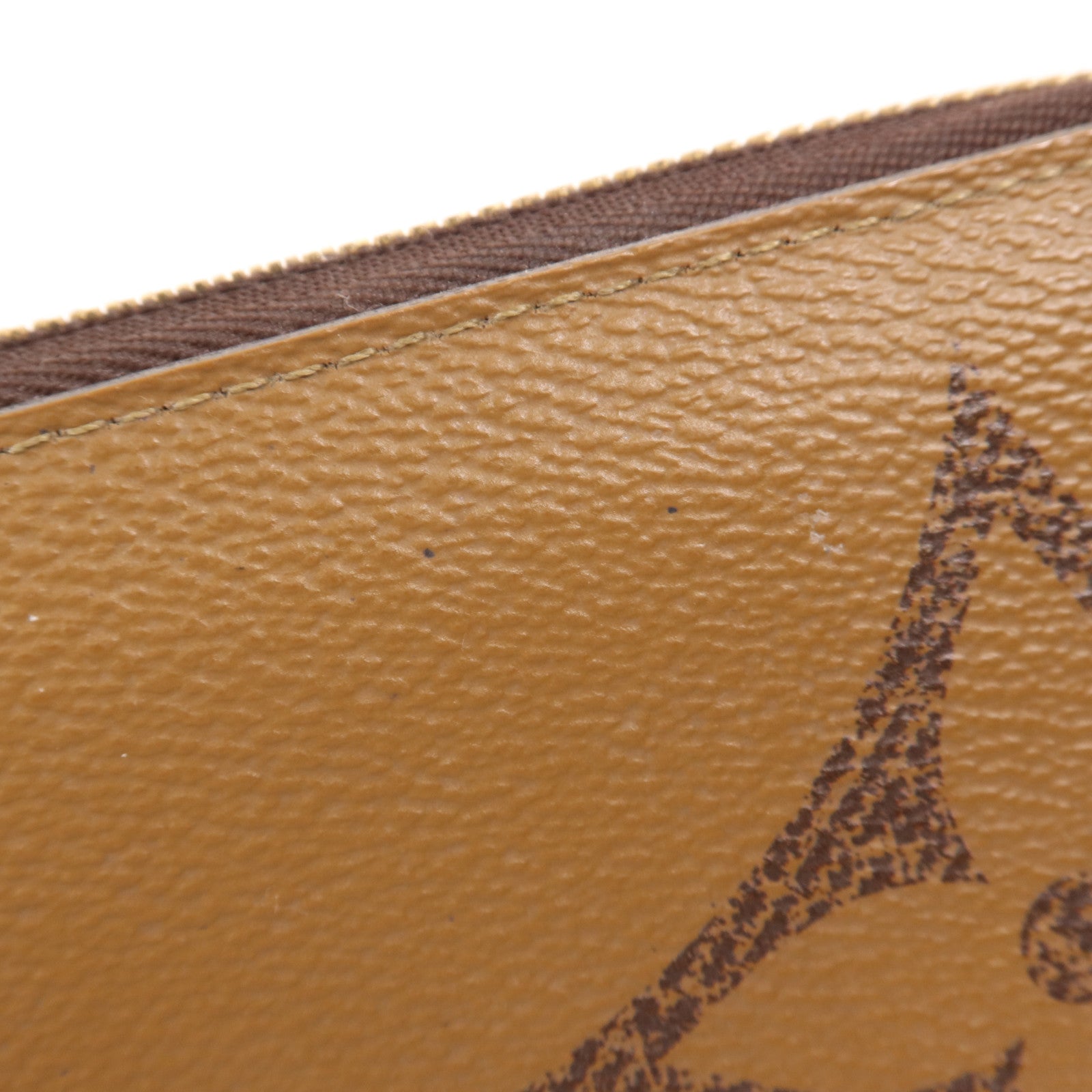 LOUIS VUITTON Monogram Giant Reverse Zippy Wallet金扣長錢包