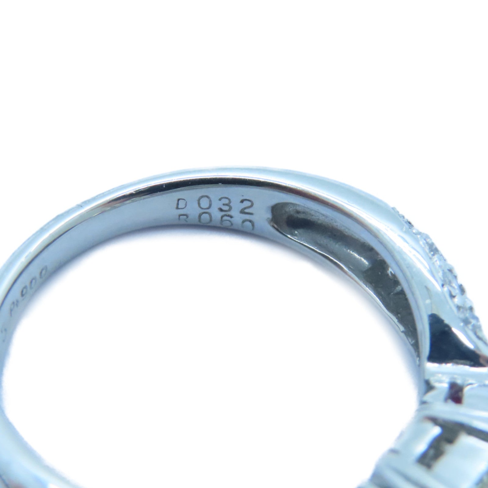 JEWELRY PT900鉑金Ruby Diamond Ring 0.60ct紅寶石/1.043ct鑽石戒指US#6.75