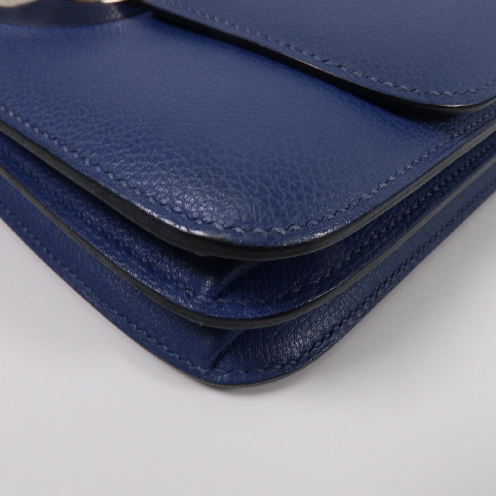 HERMES Evercolor皮革2002肩背袋Bleu Brighton