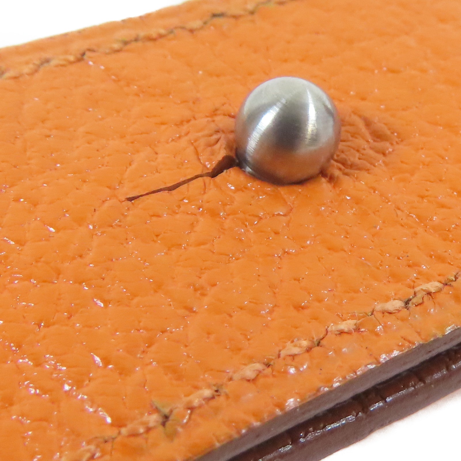 HERMES Watch不鏽鋼/皮革手錶石英機芯白色#15.25cm
