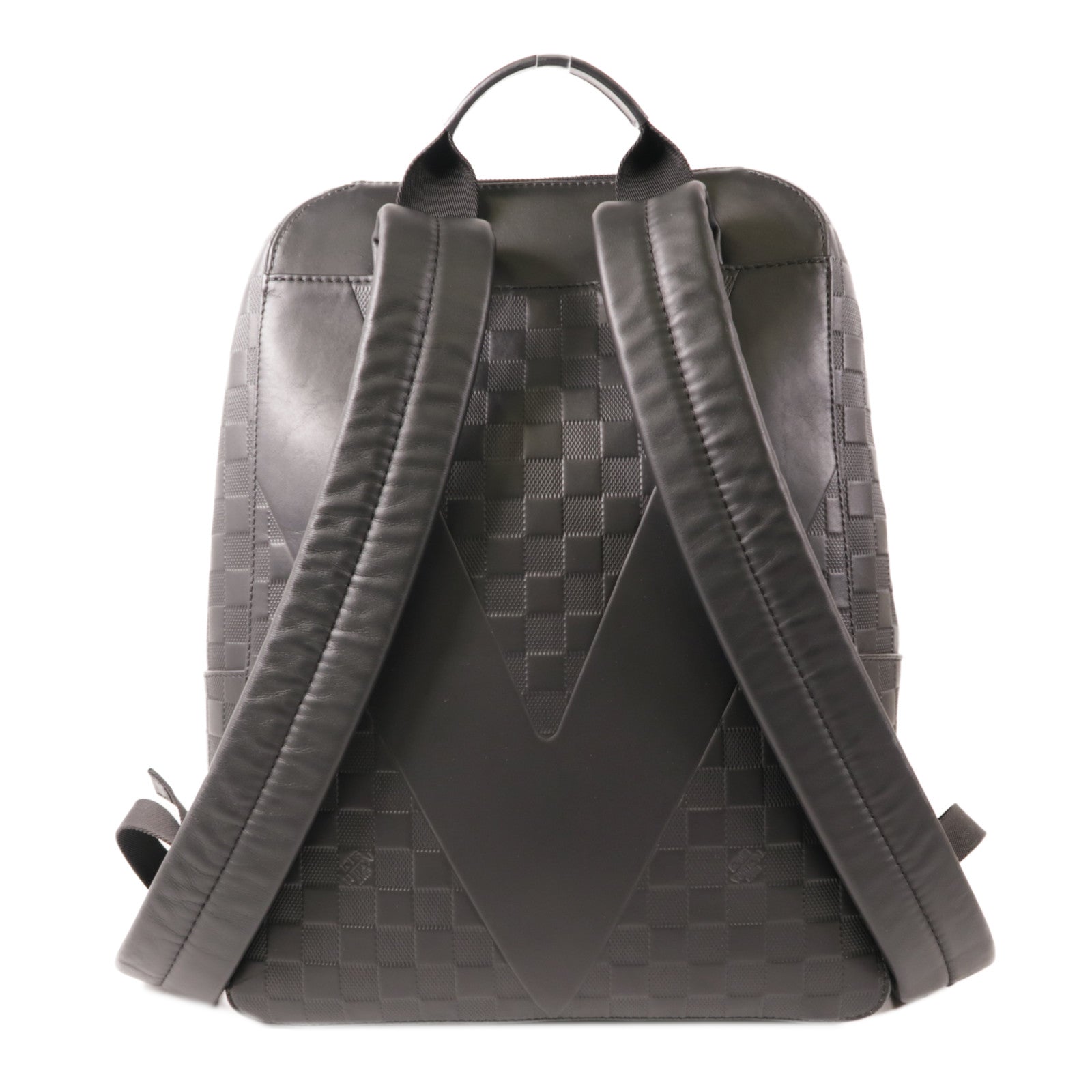 LOUIS VUITTON Damier Infini Avenue Backpack銀扣背包