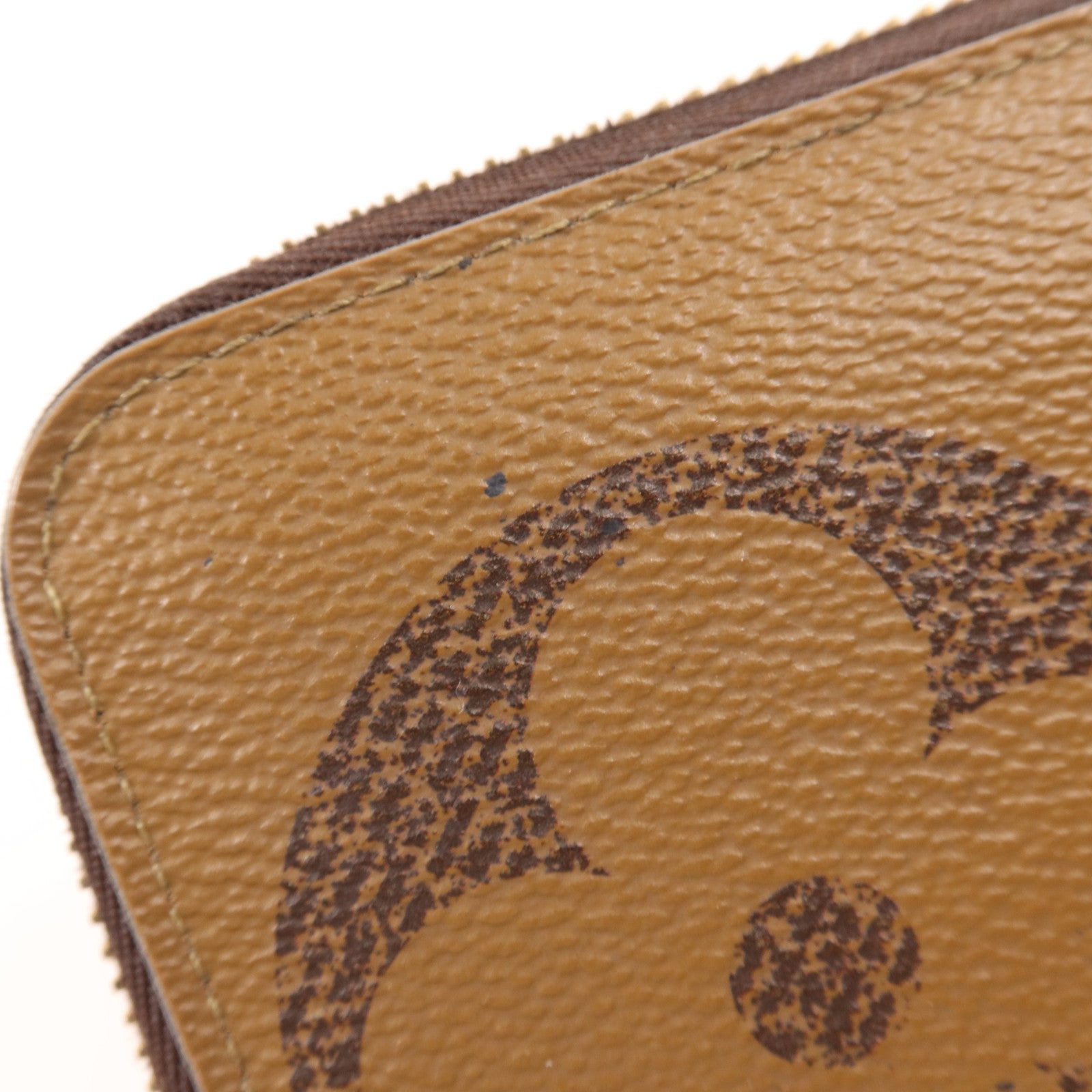 LOUIS VUITTON Monogram Giant Reverse Zippy Wallet金扣長錢包