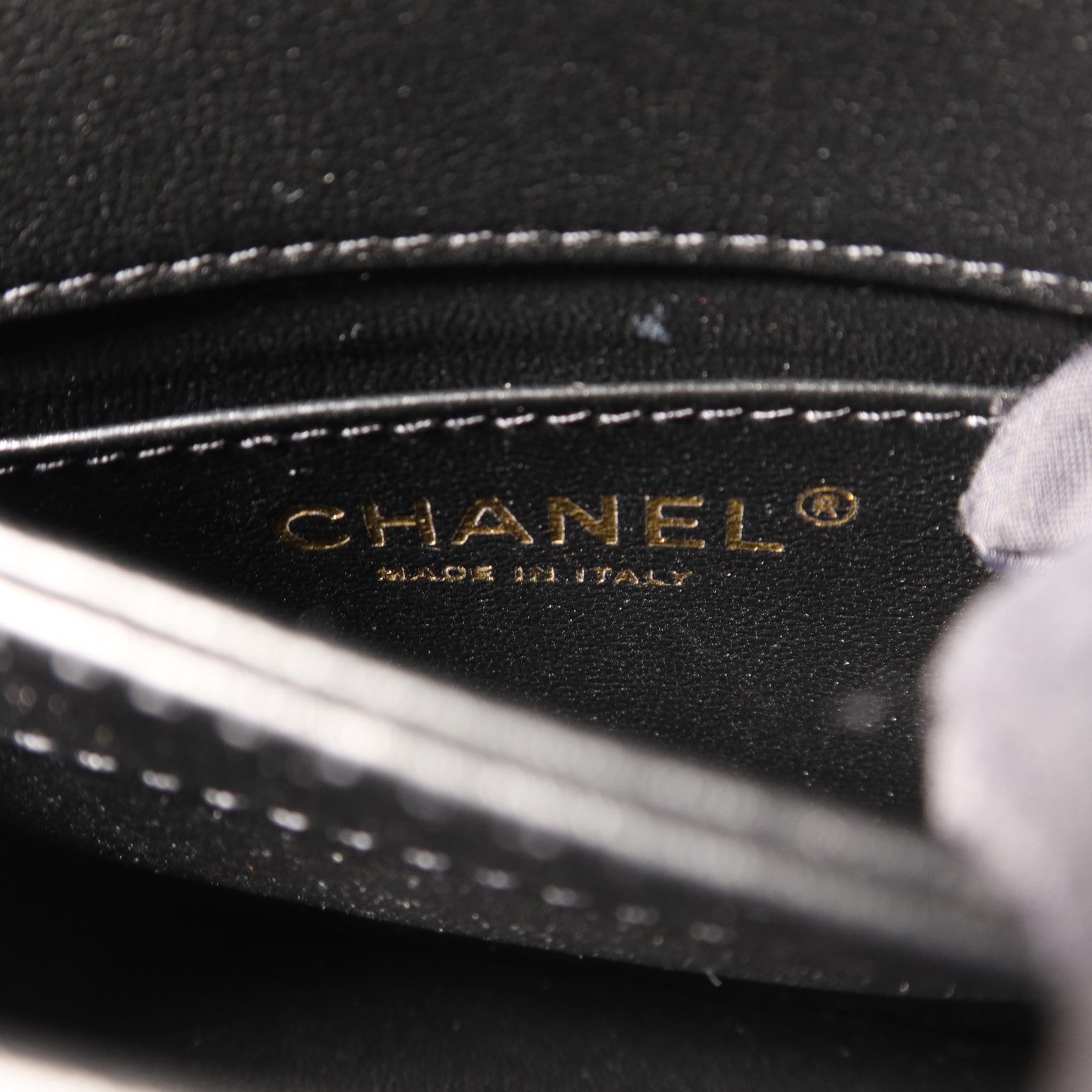 CHANEL 牛皮皮革Co Co Lady Flap Bag金扣手挽肩背兩用袋
