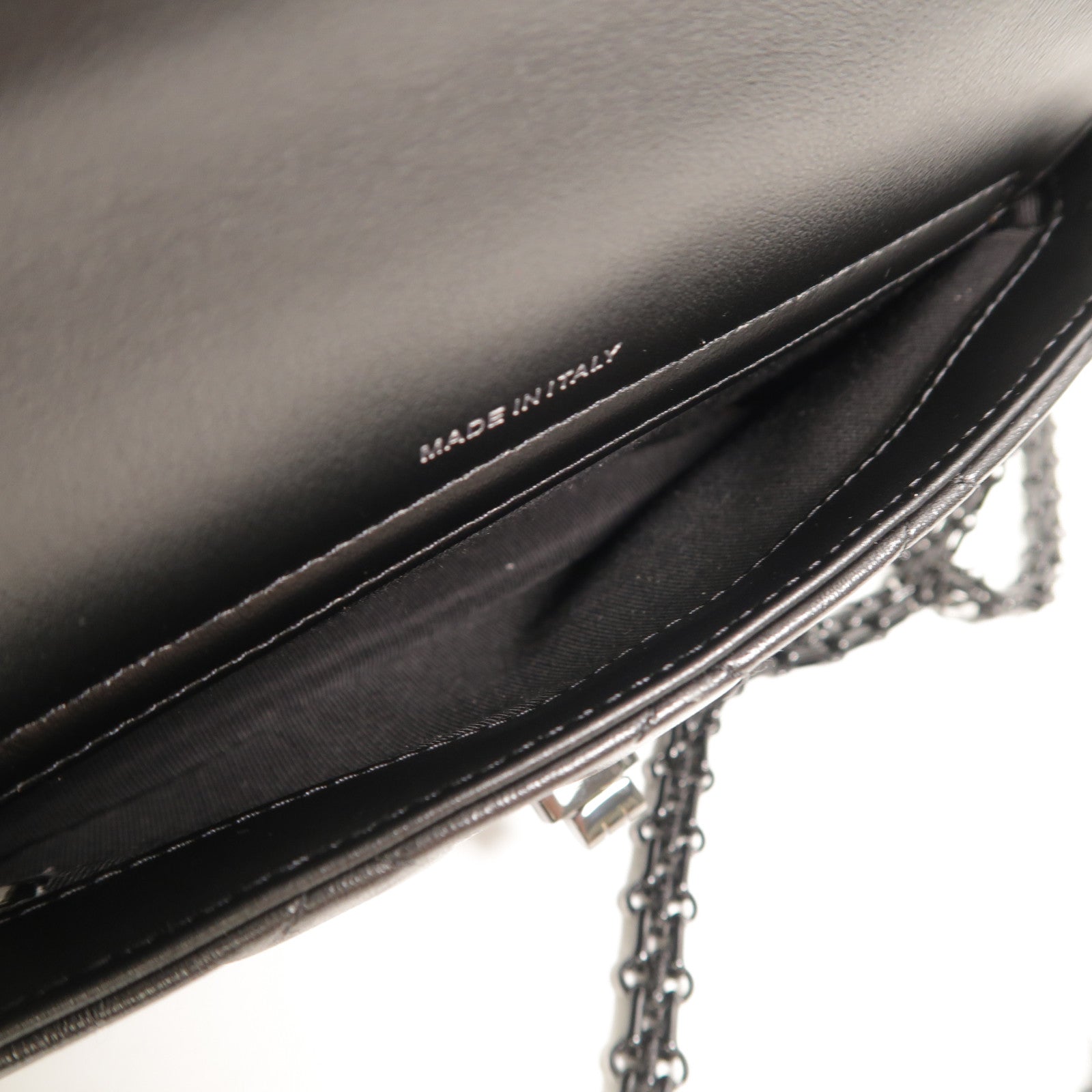 CHANEL 牛皮皮革2.55 Phone Bag鏈帶肩背袋