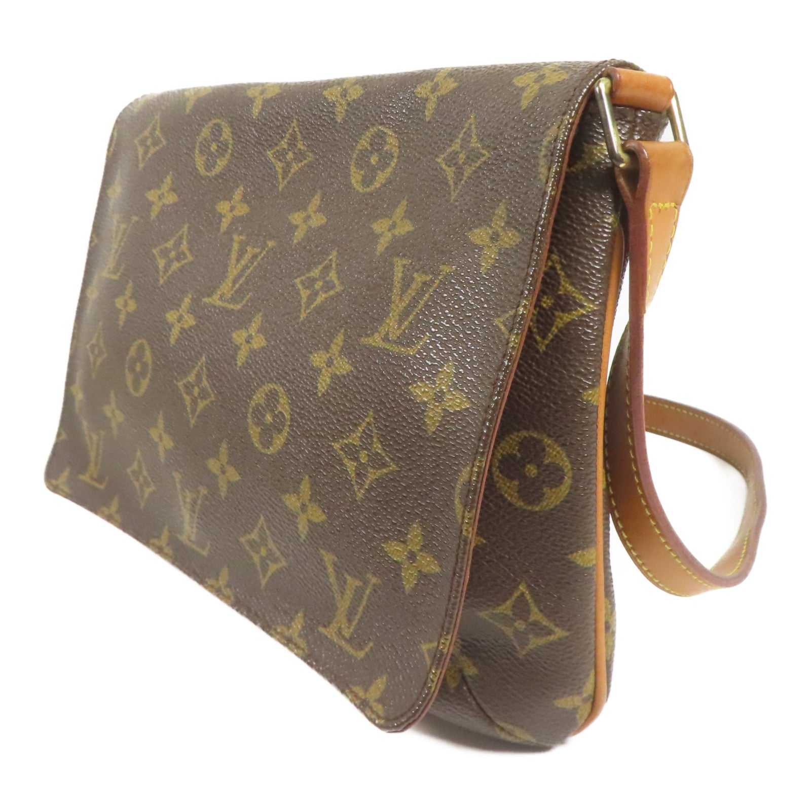 LOUIS VUITTON LV GHW Musette Tango Long Shoulder Bag M51388 Monogram Brown